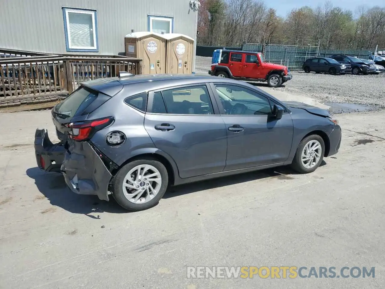 3 fotografías del automóvil dañado JF1GUABC8R8374344 SUBARU IMPREZA 2024