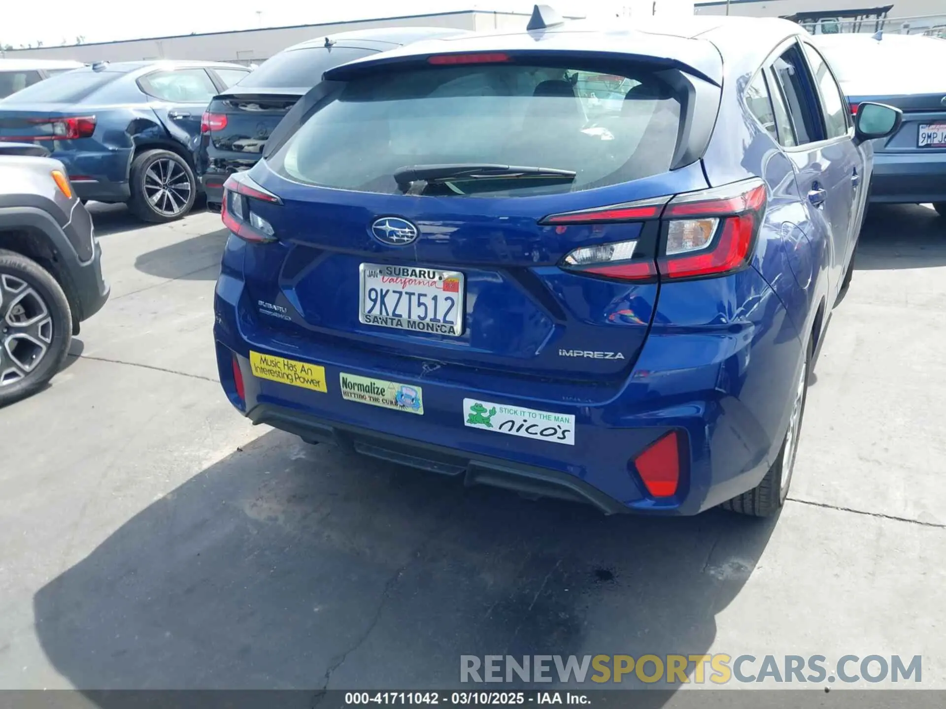 16 fotografías del automóvil dañado JF1GUABC9R8323581 SUBARU IMPREZA 2024