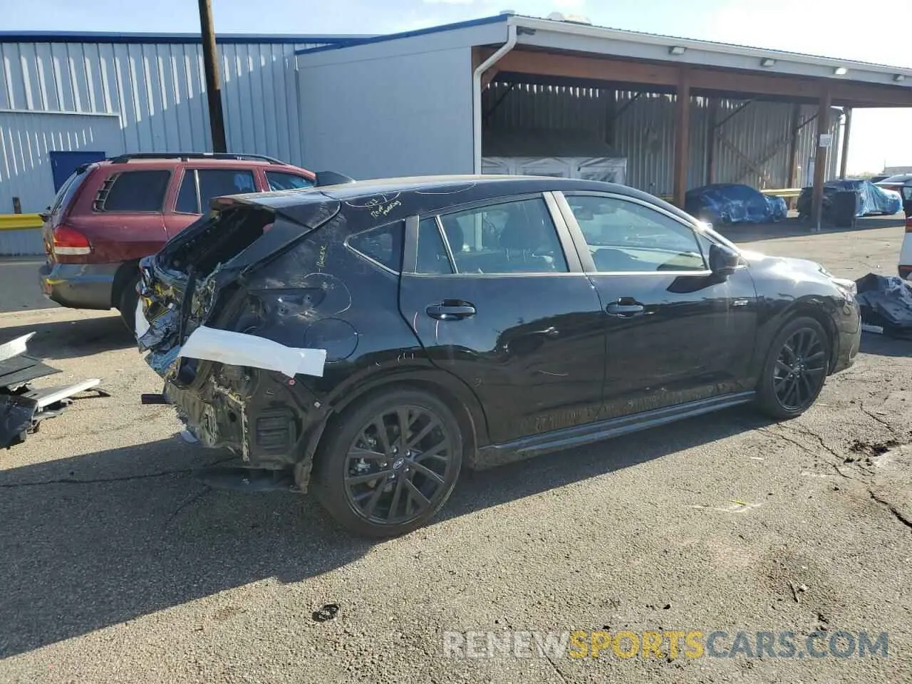 3 fotografías del automóvil dañado JF1GUHHC0R8371017 SUBARU IMPREZA 2024