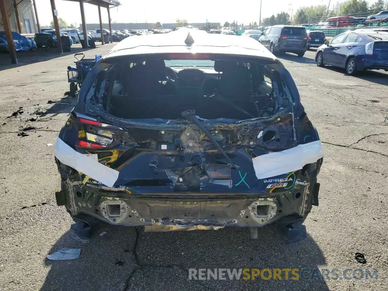 6 fotografías del automóvil dañado JF1GUHHC0R8371017 SUBARU IMPREZA 2024