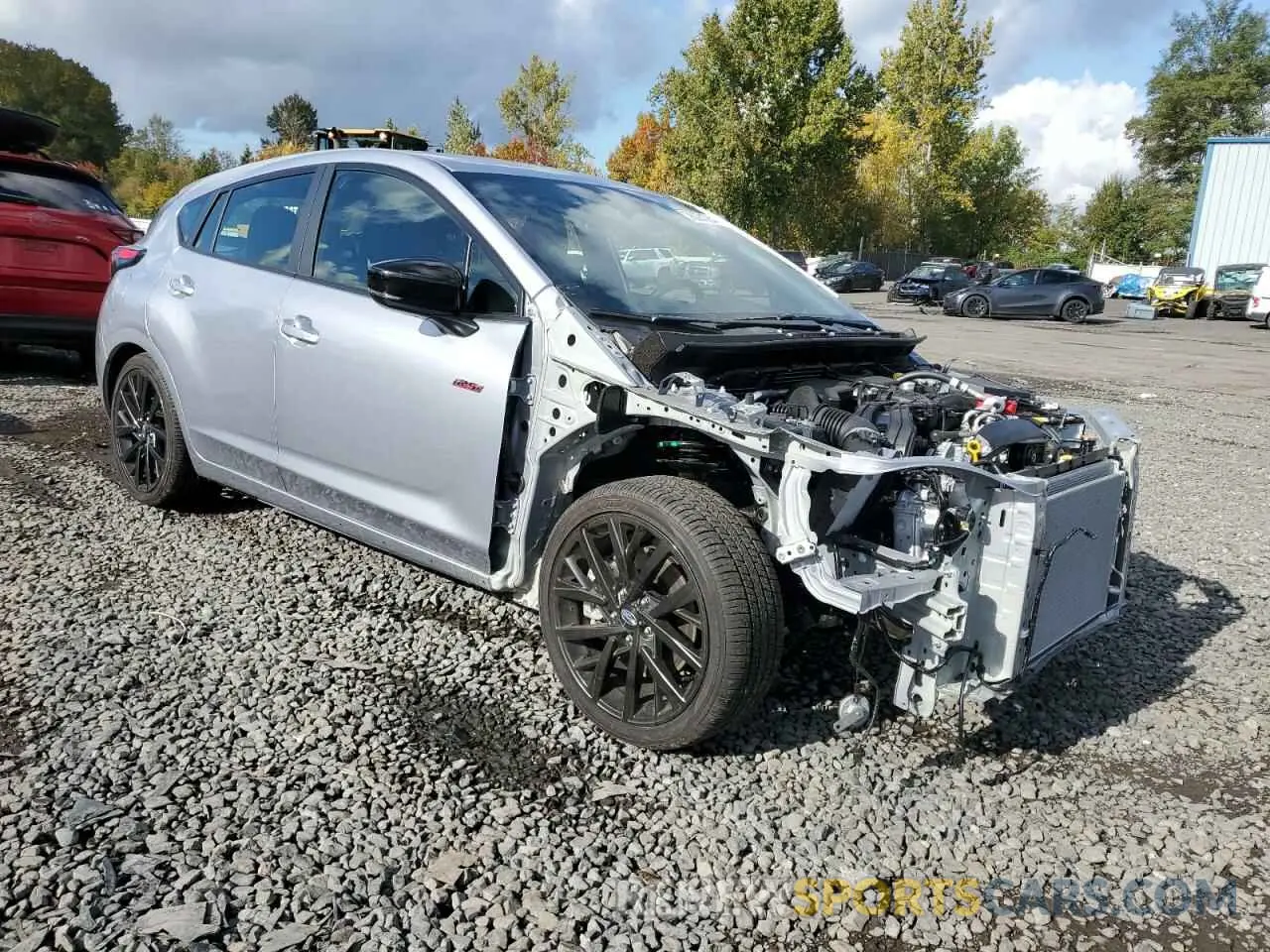 4 fotografías del automóvil dañado JF1GUHHC9R8364552 SUBARU IMPREZA 2024