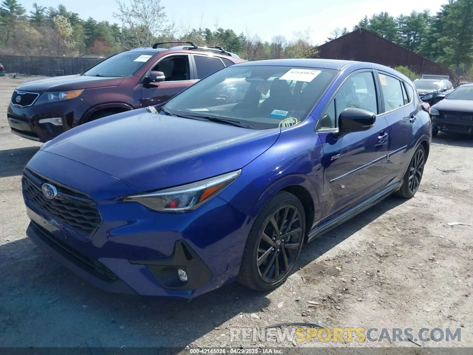 2 fotografías del automóvil dañado JF1GUHJC5R8234813 SUBARU IMPREZA 2024