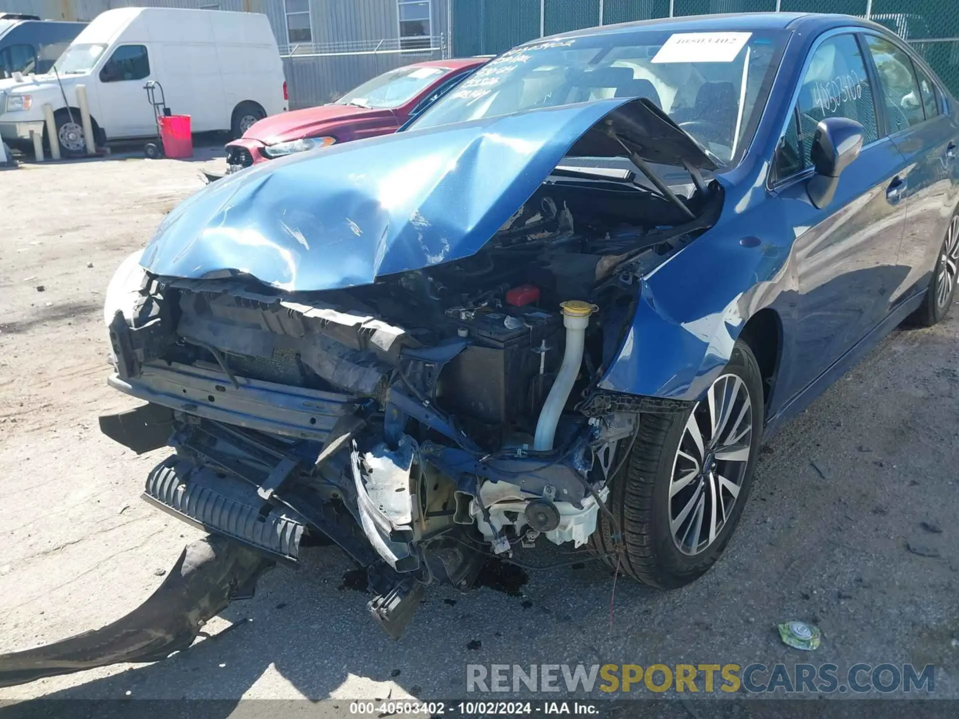 6 fotografías del automóvil dañado 4S3BNAF60K3014932 SUBARU LEGACY 2019