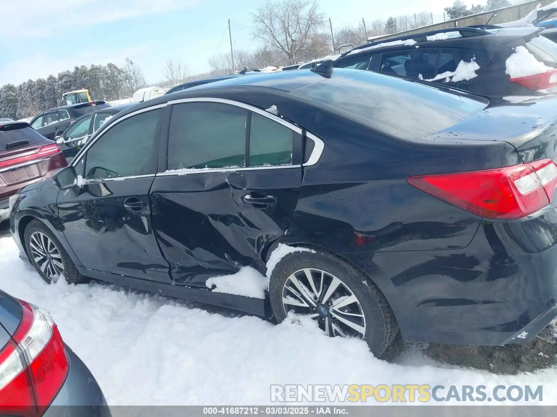 14 fotografías del automóvil dañado 4S3BNAF60K3035277 SUBARU LEGACY 2019