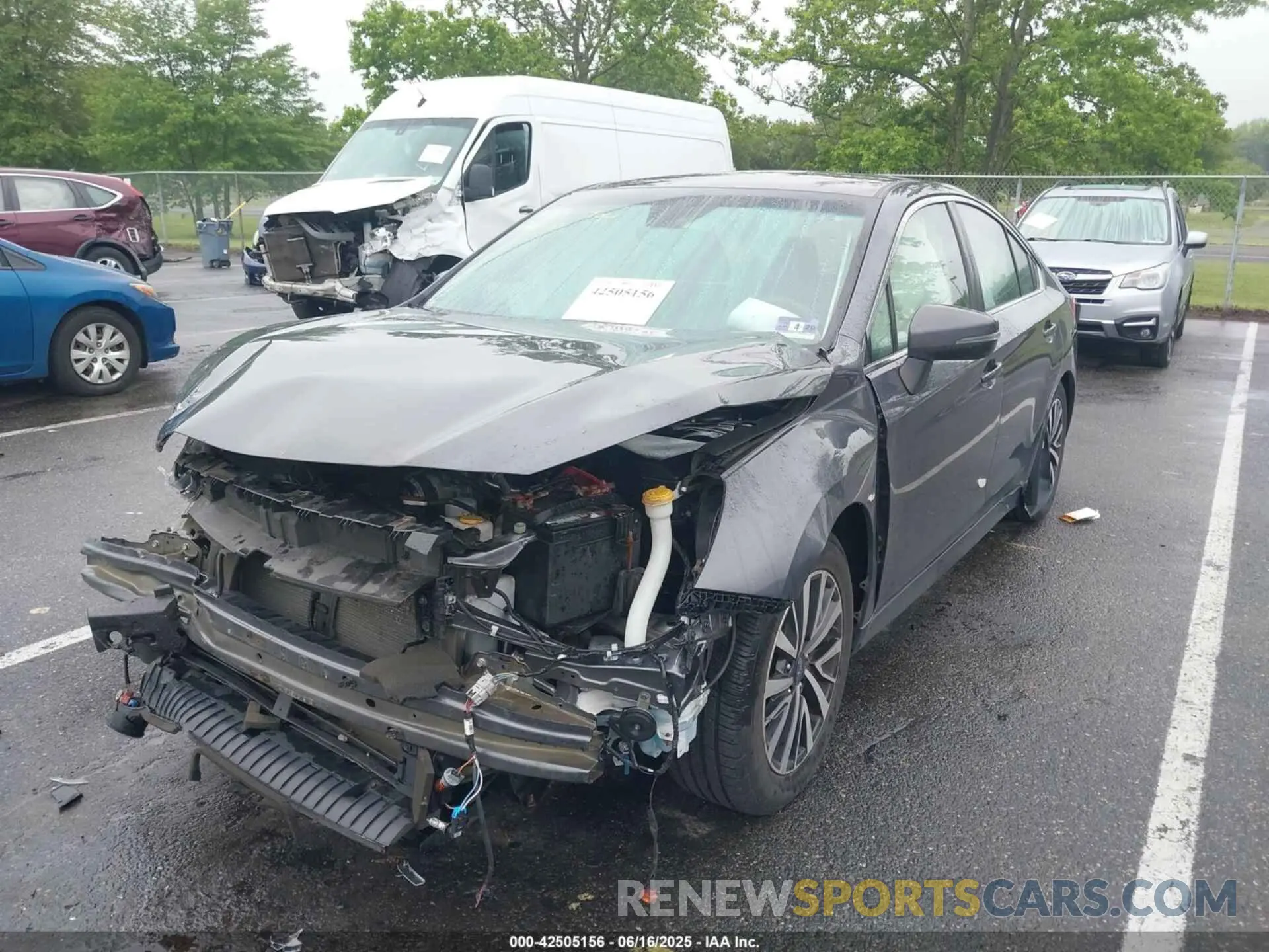 2 fotografías del automóvil dañado 4S3BNAF66K3030617 SUBARU LEGACY 2019