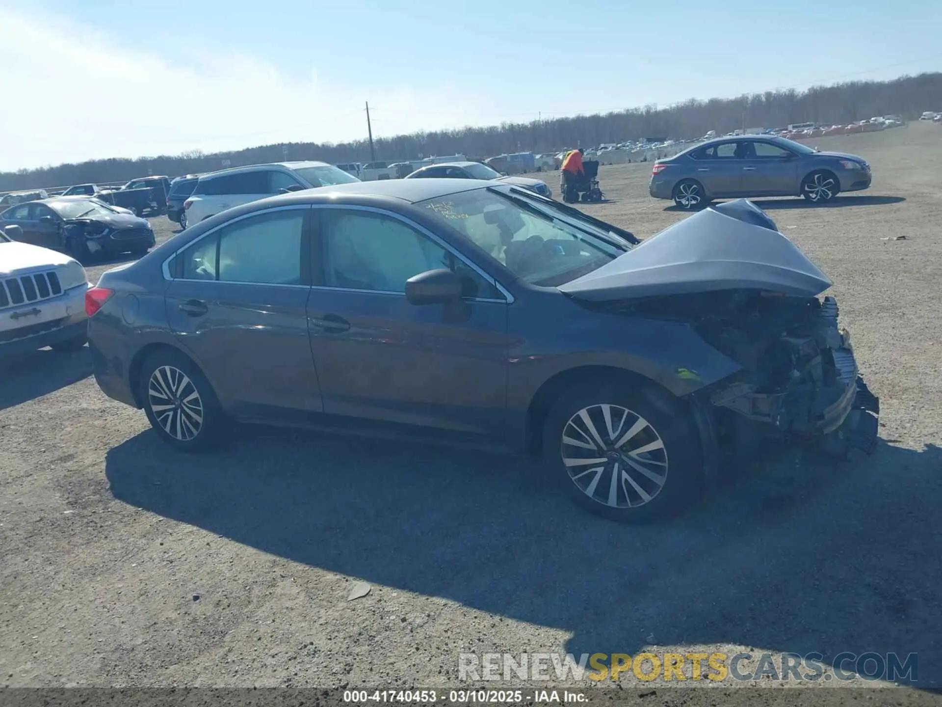 13 fotografías del automóvil dañado 4S3BNAF67K3023594 SUBARU LEGACY 2019