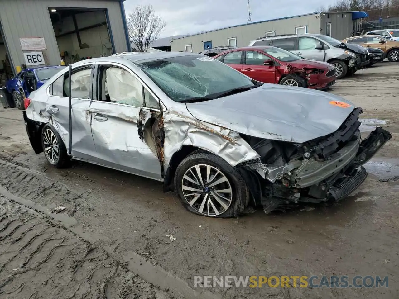 4 fotografías del automóvil dañado 4S3BNAF67K3038256 SUBARU LEGACY 2019