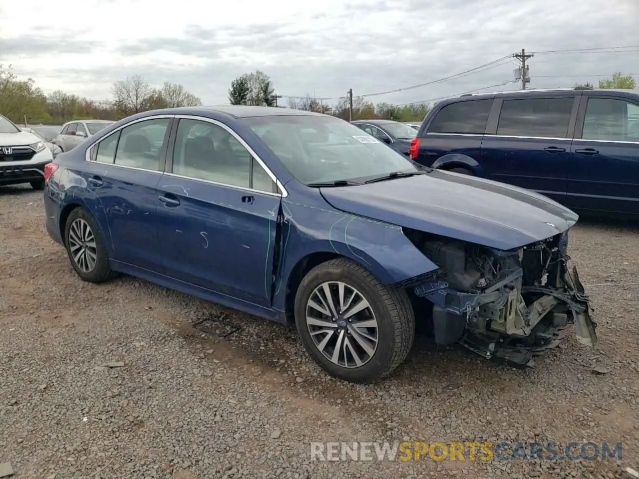 4 fotografías del automóvil dañado 4S3BNAF69K3011382 SUBARU LEGACY 2019