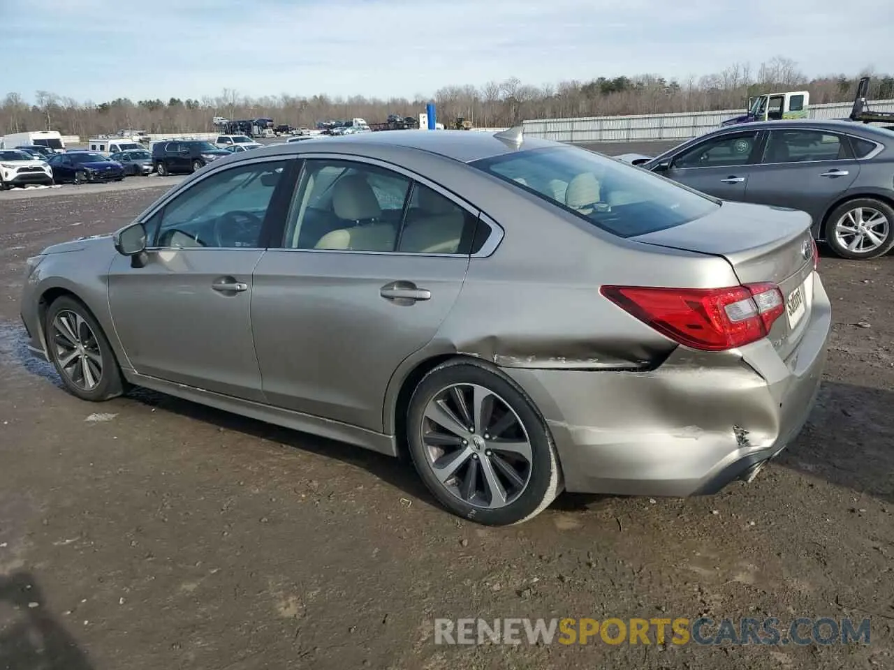 2 fotografías del automóvil dañado 4S3BNAN60K3027956 SUBARU LEGACY 2019