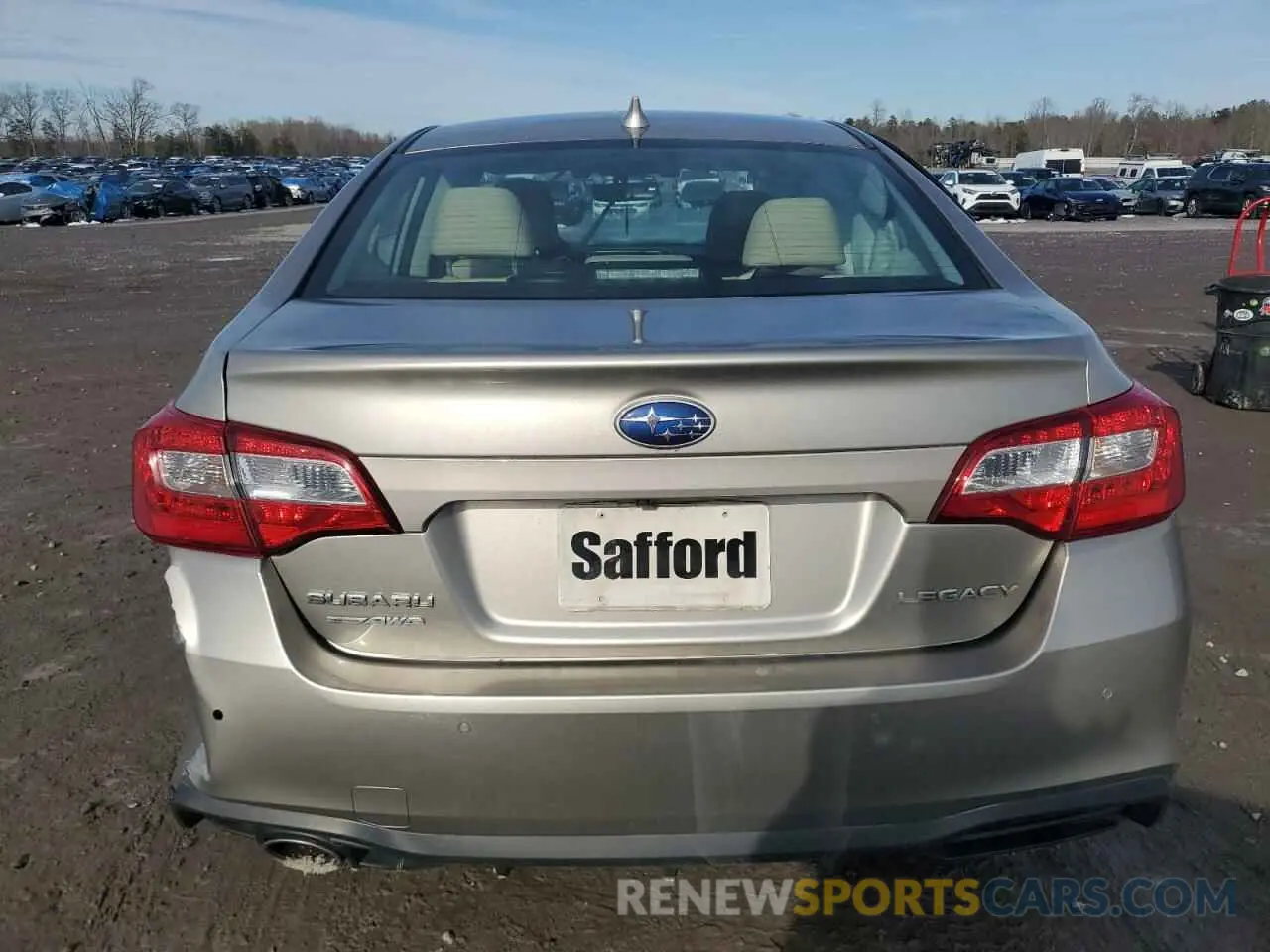 6 fotografías del automóvil dañado 4S3BNAN60K3027956 SUBARU LEGACY 2019