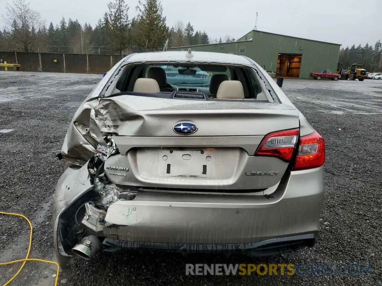 6 fotografías del automóvil dañado 4S3BNAN61K3035077 SUBARU LEGACY 2019