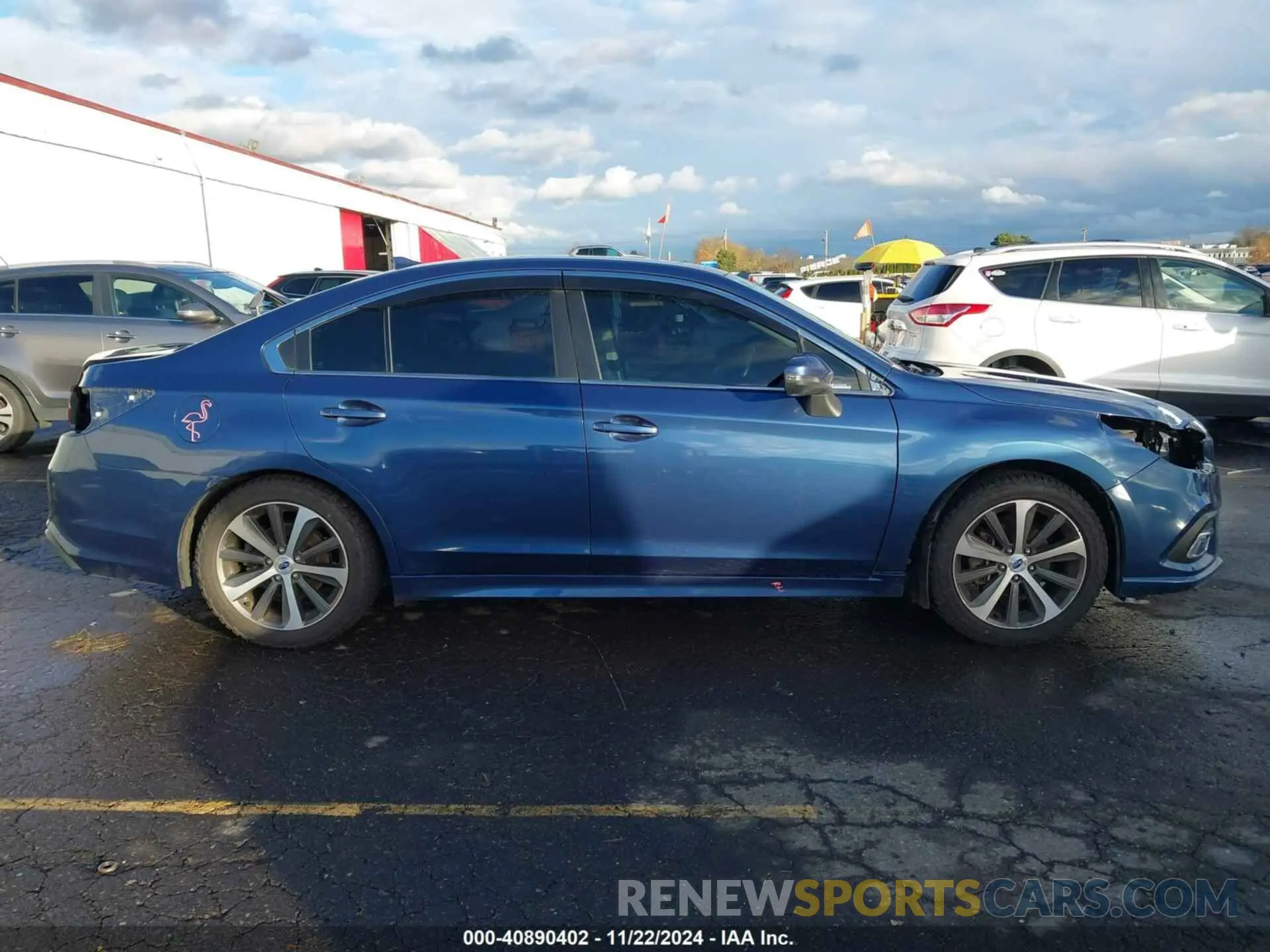 14 fotografías del automóvil dañado 4S3BNAN62K3028672 SUBARU LEGACY 2019