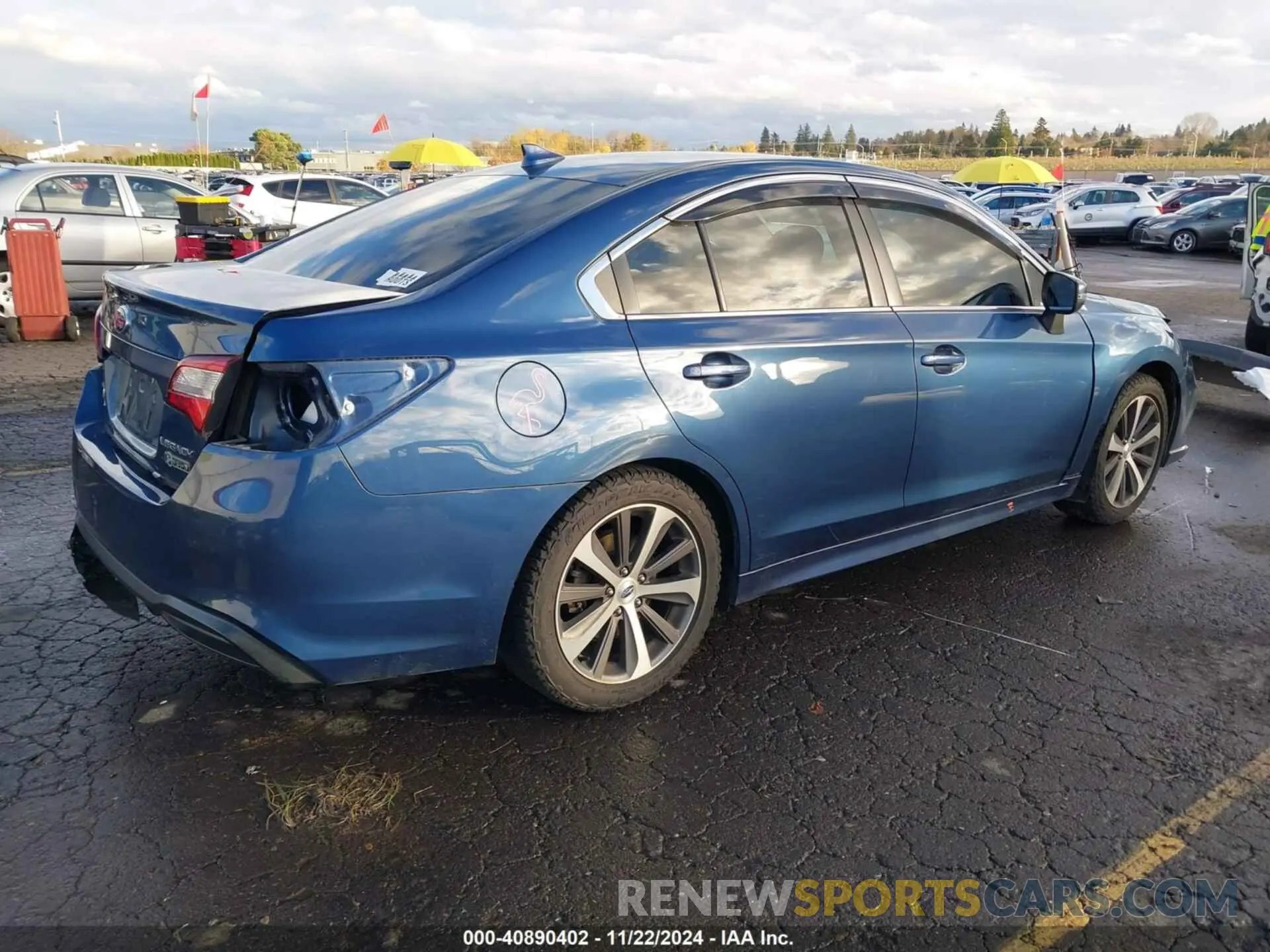 4 fotografías del automóvil dañado 4S3BNAN62K3028672 SUBARU LEGACY 2019
