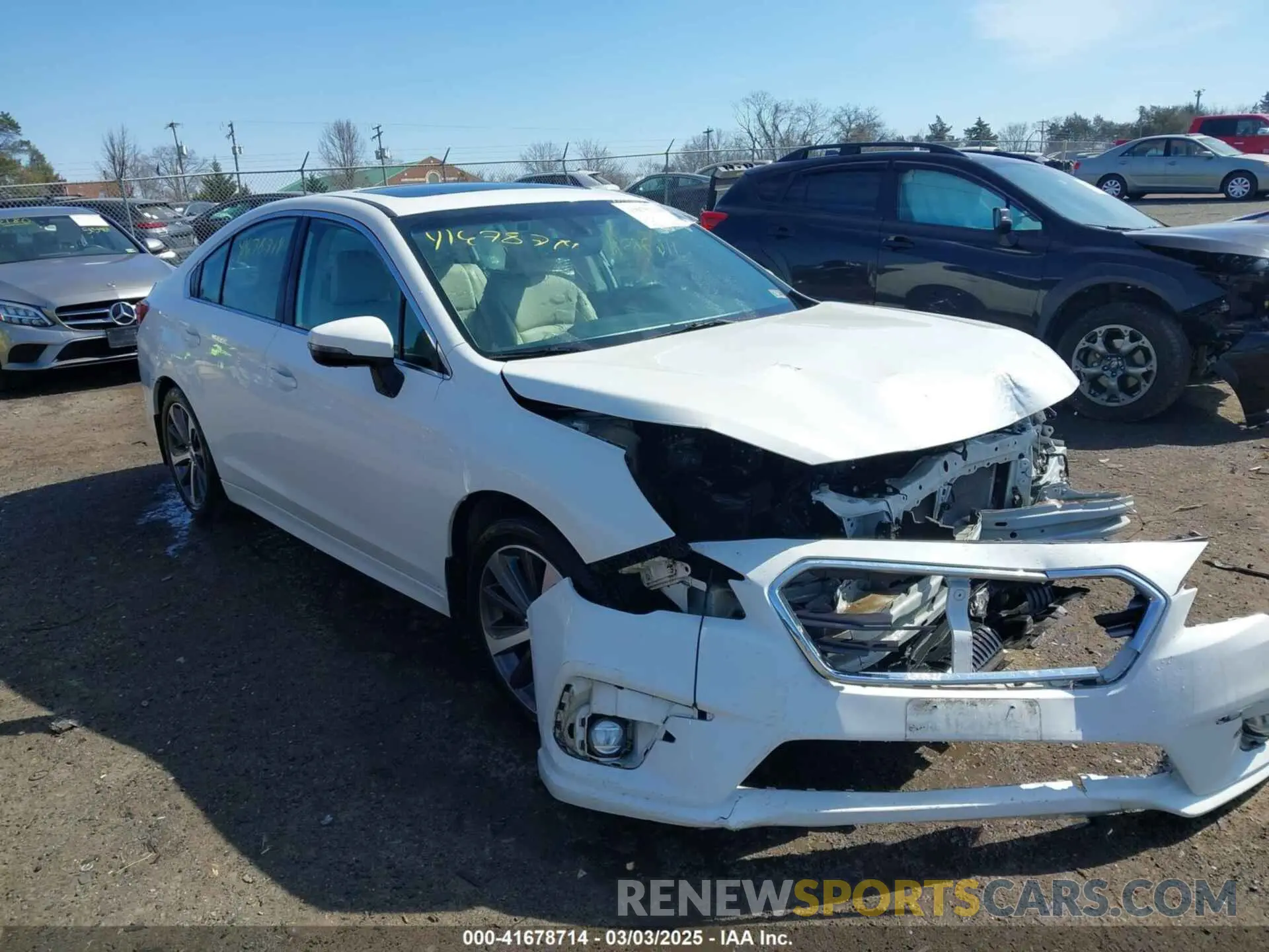 1 fotografías del automóvil dañado 4S3BNAN65K3009856 SUBARU LEGACY 2019