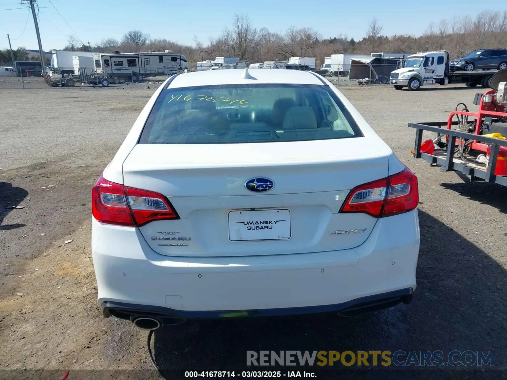 17 fotografías del automóvil dañado 4S3BNAN65K3009856 SUBARU LEGACY 2019