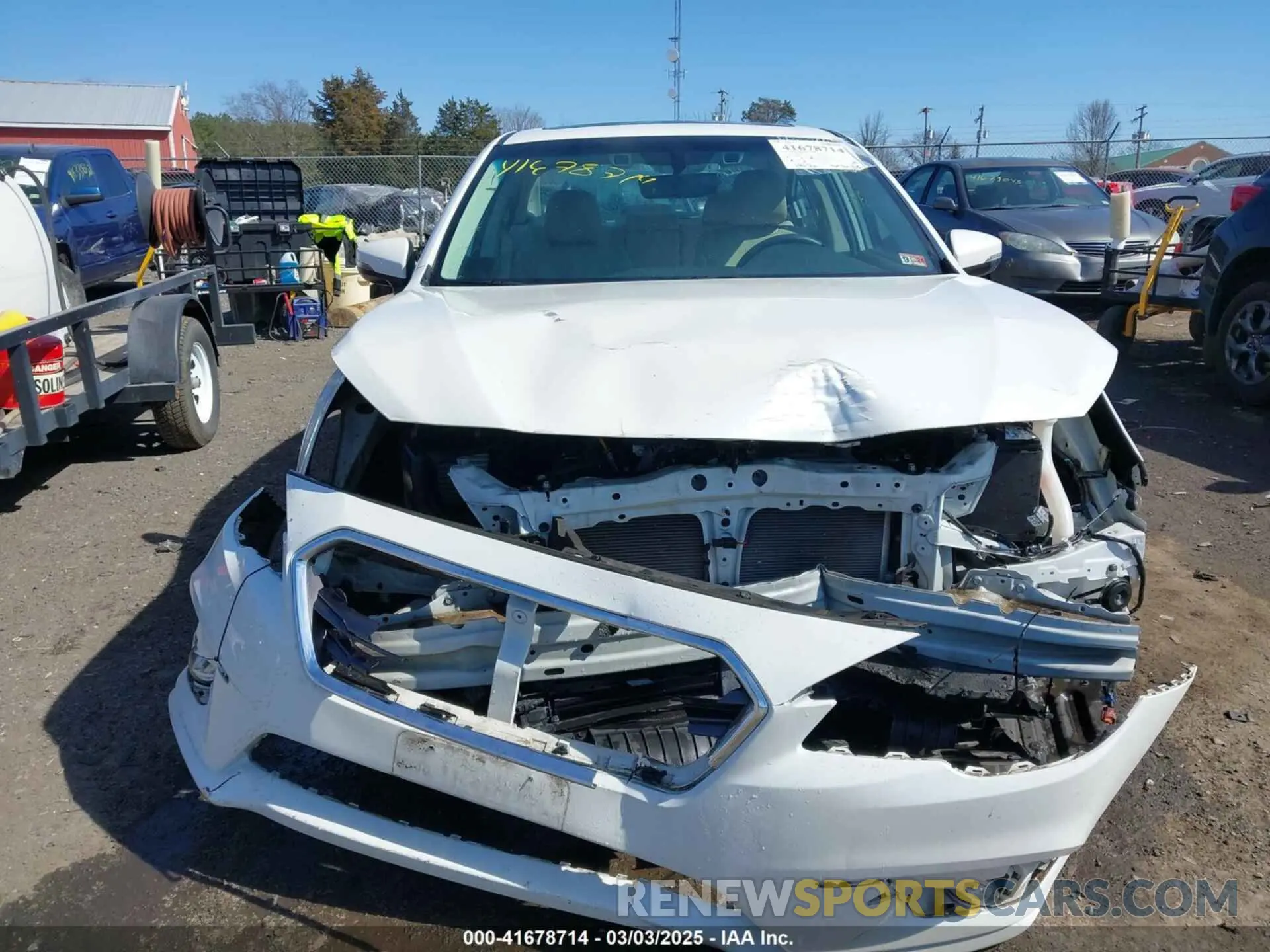 6 fotografías del automóvil dañado 4S3BNAN65K3009856 SUBARU LEGACY 2019