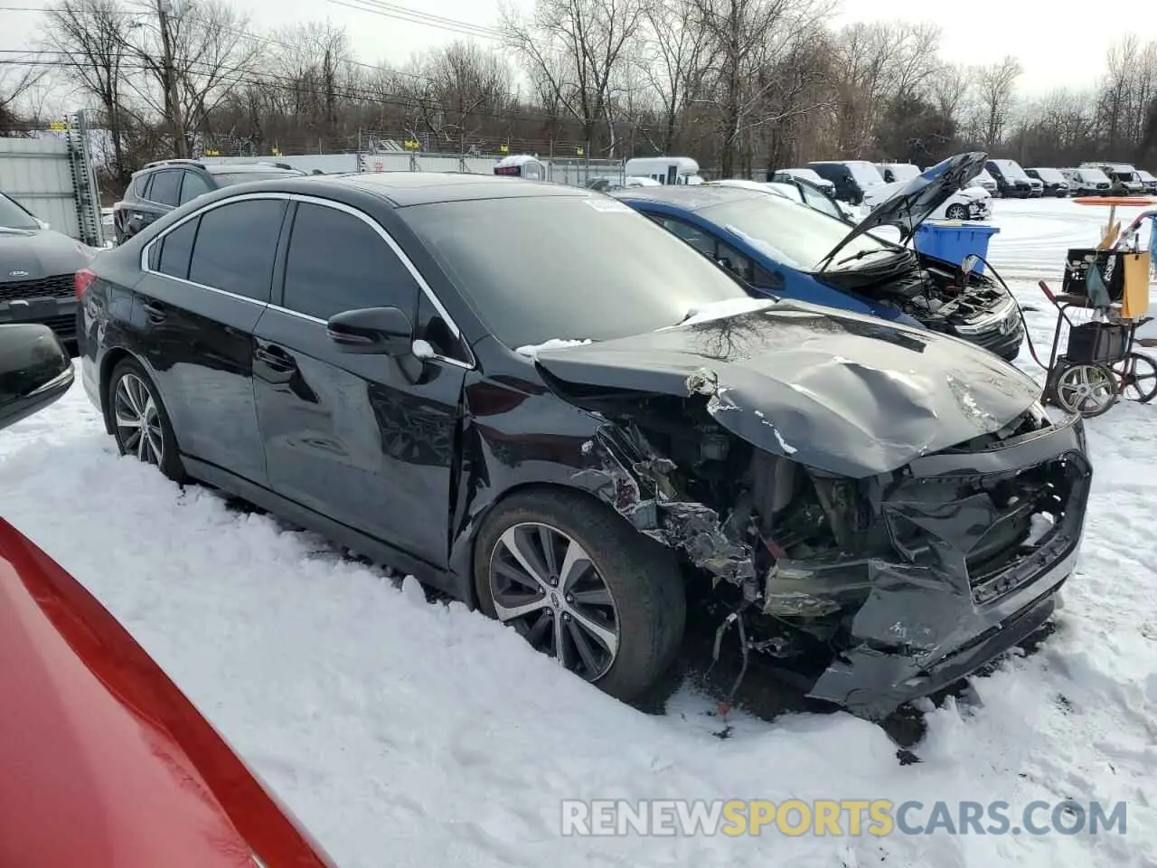 4 fotografías del automóvil dañado 4S3BNAN66K3002172 SUBARU LEGACY 2019