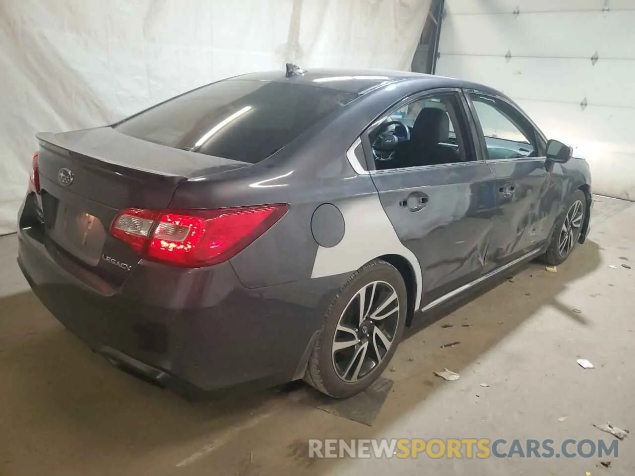 3 fotografías del automóvil dañado 4S3BNAR62K3032523 SUBARU LEGACY 2019