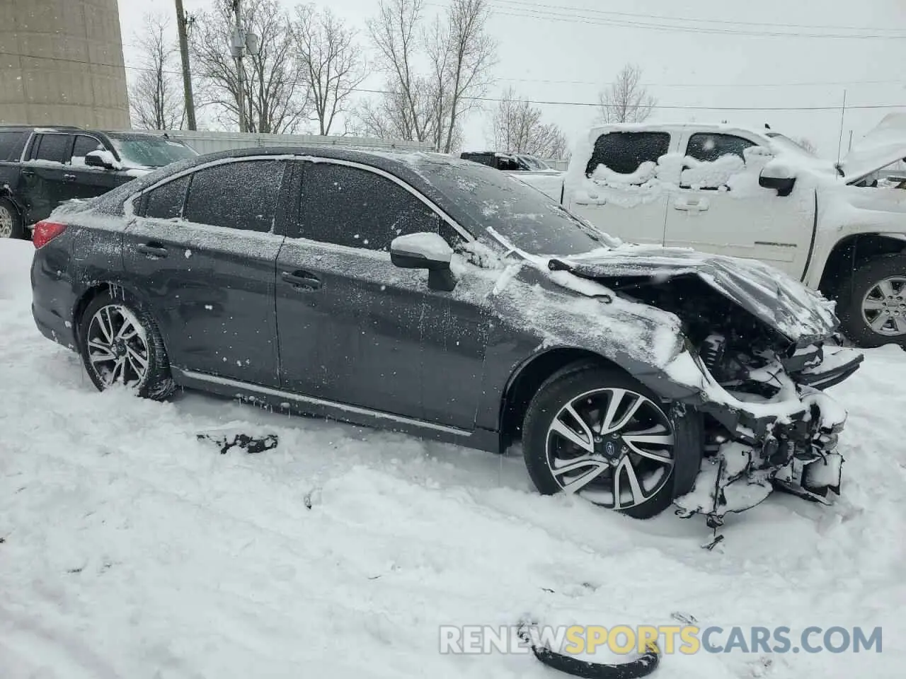 4 fotografías del automóvil dañado 4S3BNAR66K3021248 SUBARU LEGACY 2019