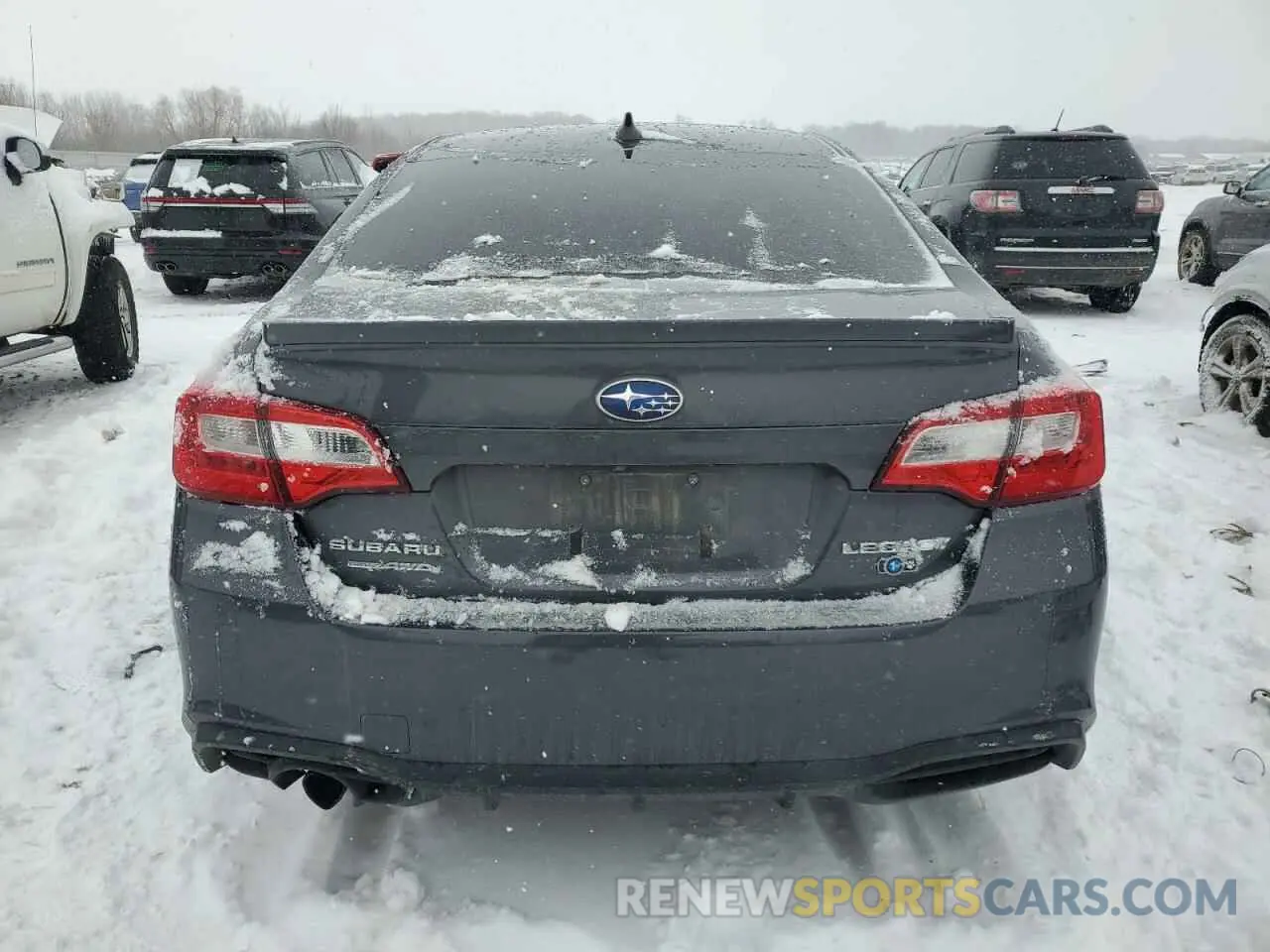 6 fotografías del automóvil dañado 4S3BNAR66K3021248 SUBARU LEGACY 2019