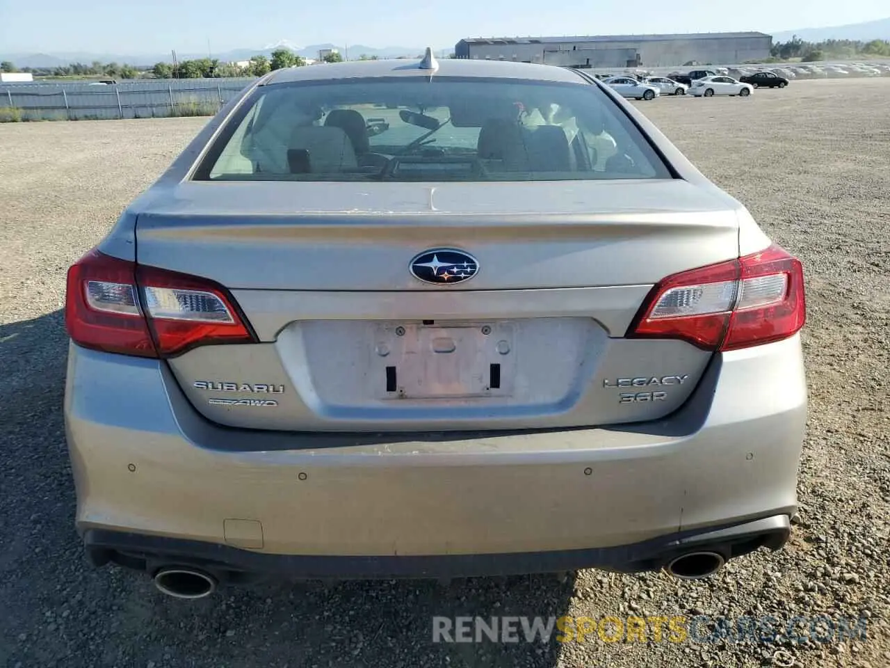 6 fotografías del automóvil dañado 4S3BNEN60K3003728 SUBARU LEGACY 2019