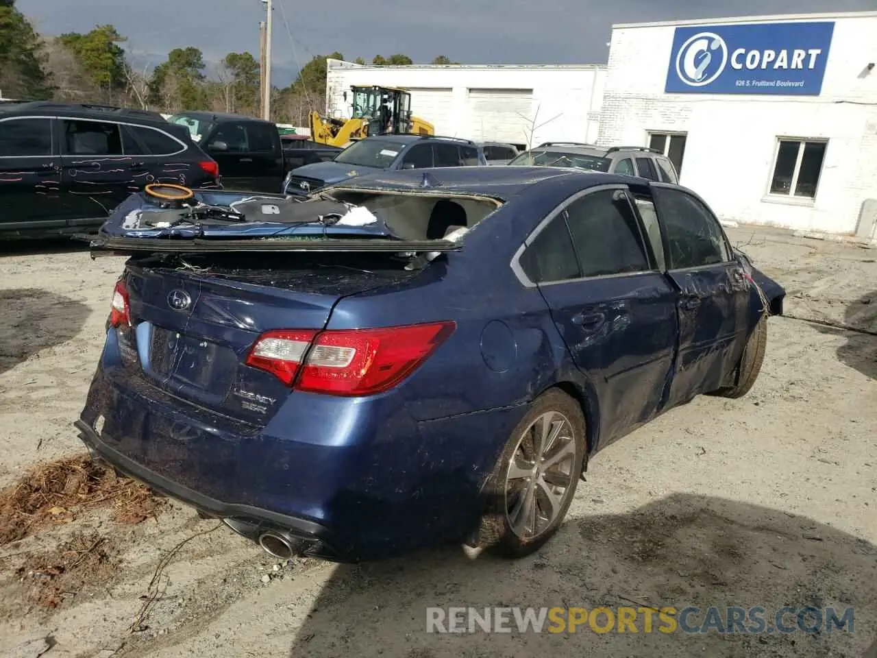 3 fotografías del automóvil dañado 4S3BNEN60K3010470 SUBARU LEGACY 2019