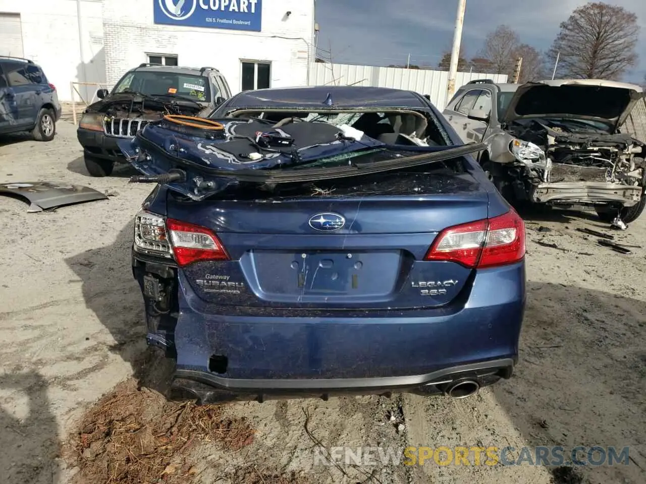 6 fotografías del automóvil dañado 4S3BNEN60K3010470 SUBARU LEGACY 2019