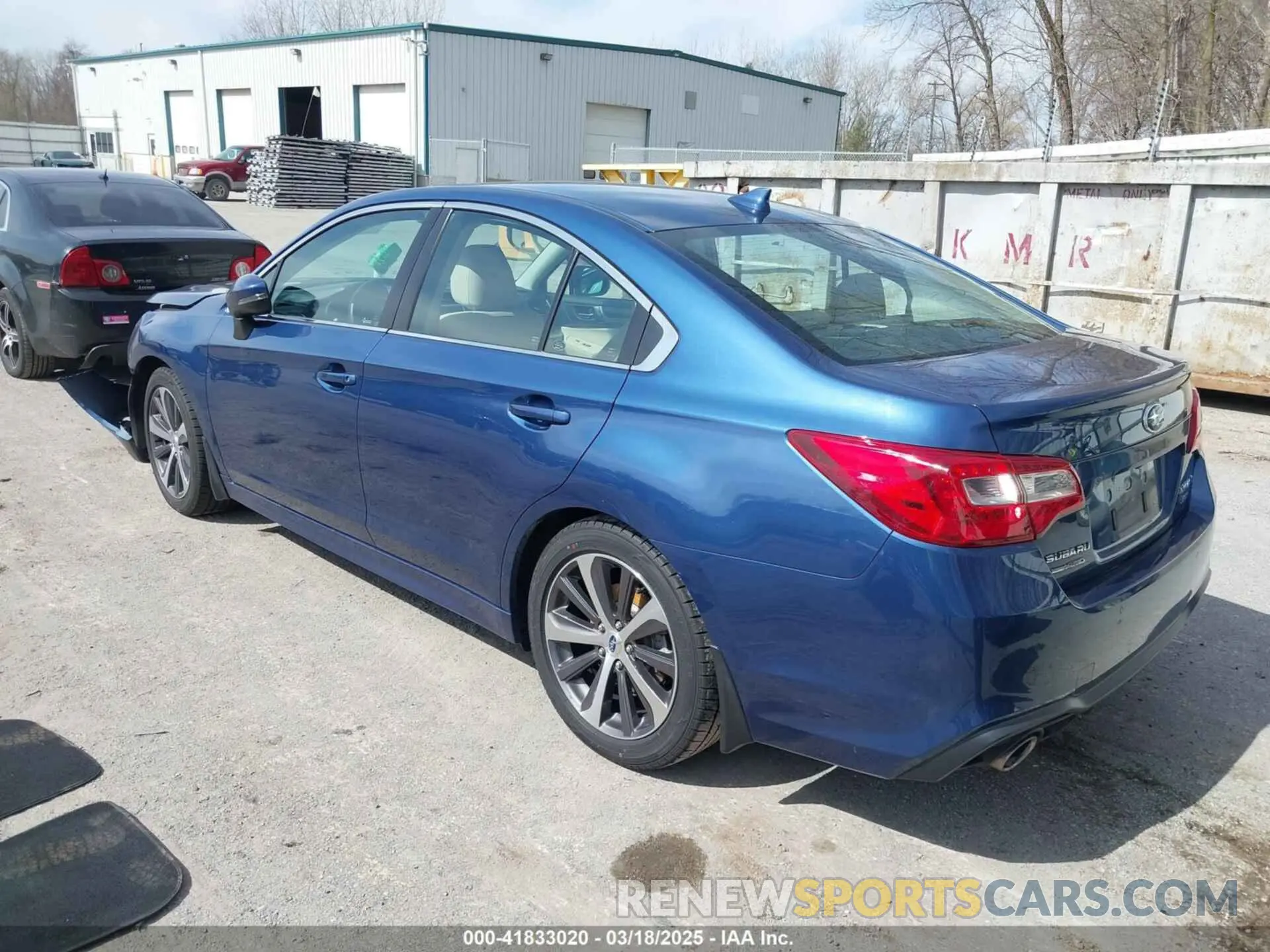 3 fotografías del automóvil dañado 4S3BNEN63K3005523 SUBARU LEGACY 2019