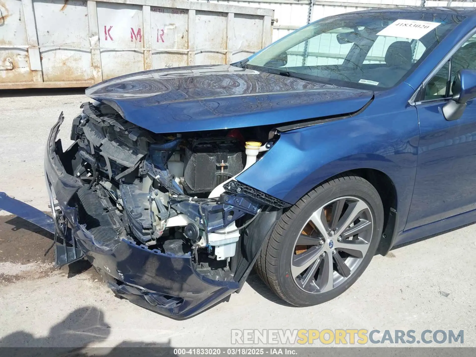 6 fotografías del automóvil dañado 4S3BNEN63K3005523 SUBARU LEGACY 2019