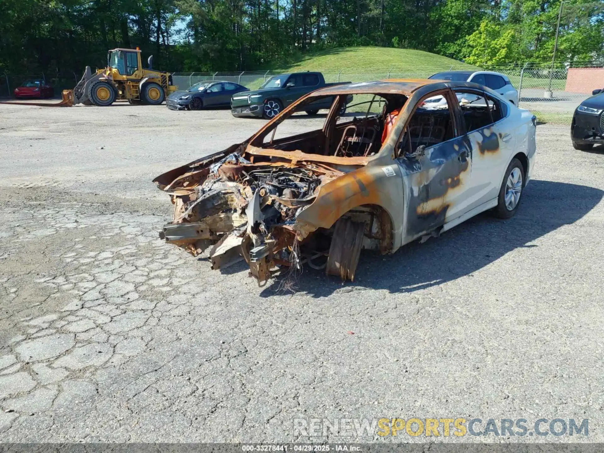 2 fotografías del automóvil dañado 4S3BWAA60L3004133 SUBARU LEGACY 2020
