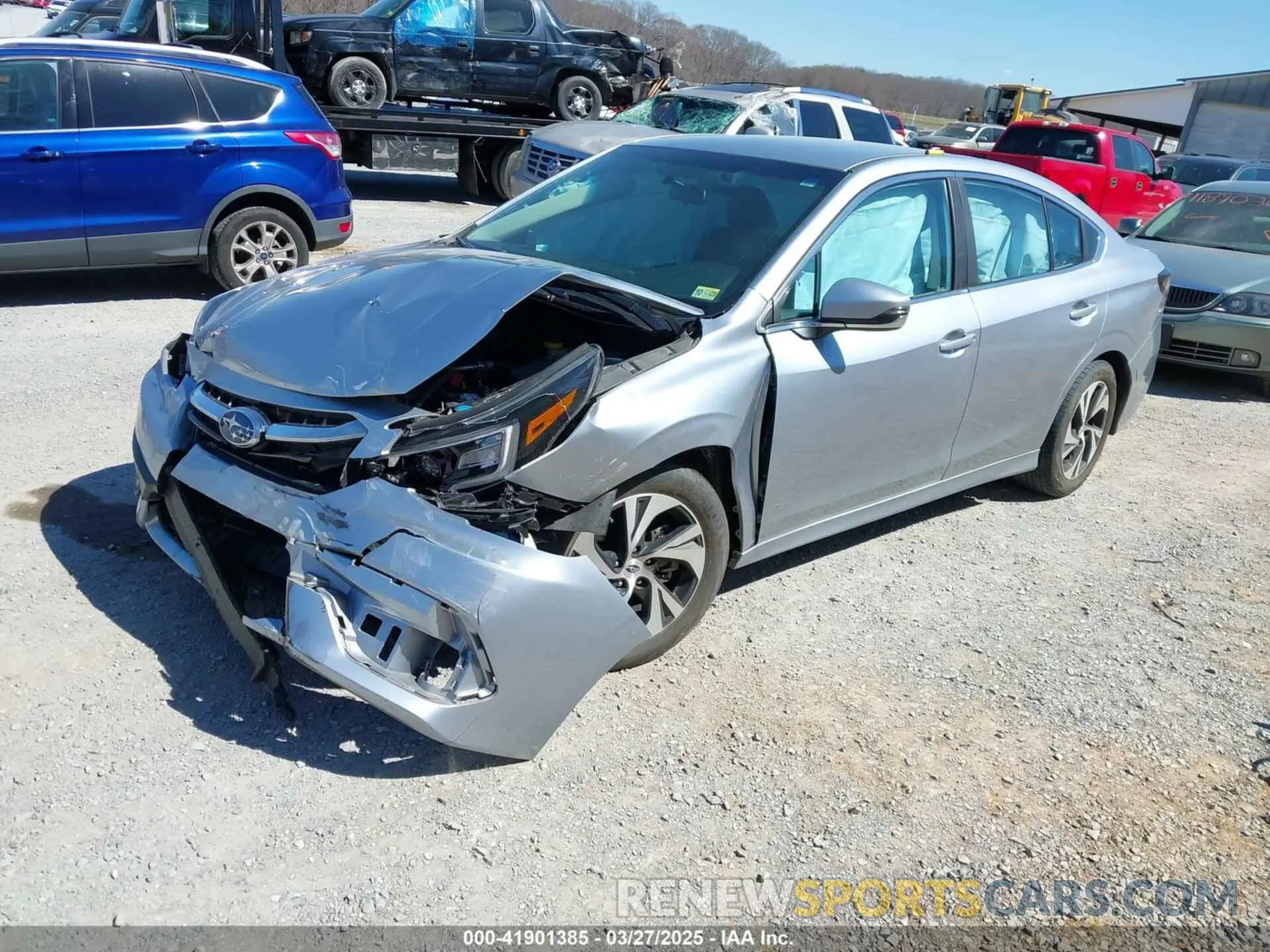 2 fotografías del automóvil dañado 4S3BWAC63L3016676 SUBARU LEGACY 2020