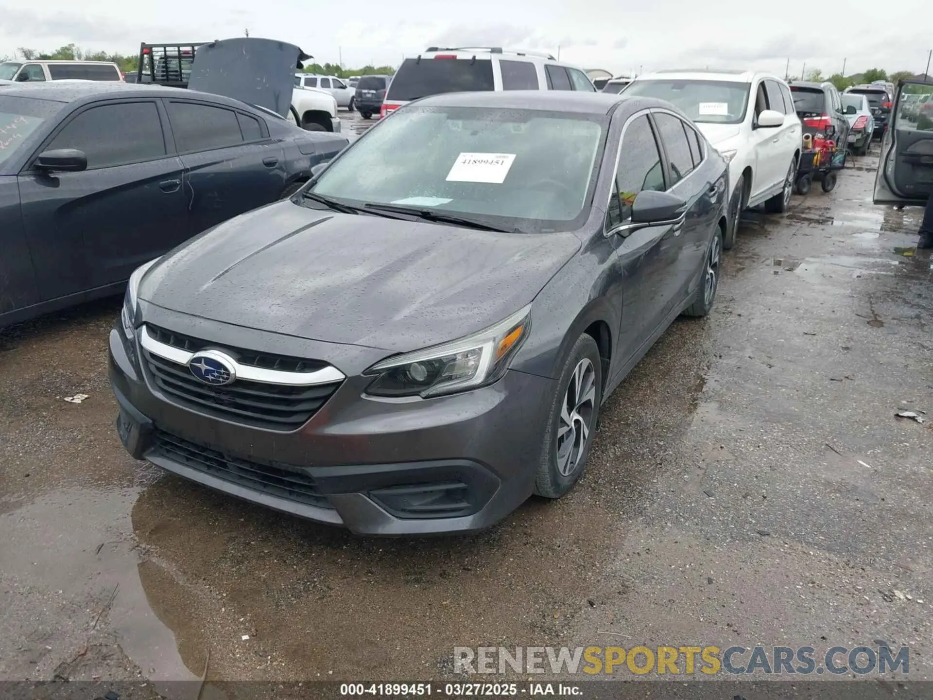 2 fotografías del automóvil dañado 4S3BWAC63L3017567 SUBARU LEGACY 2020