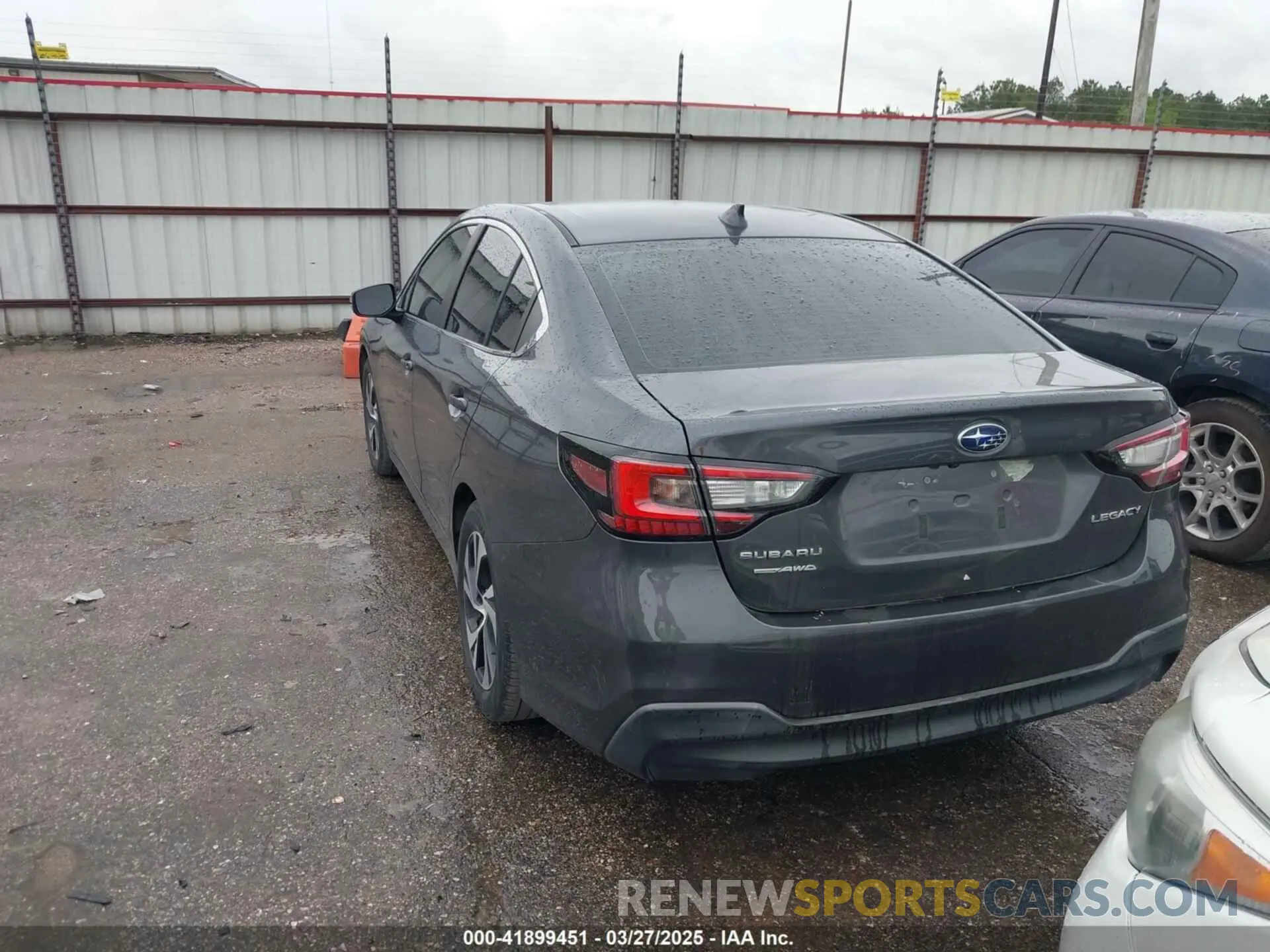3 fotografías del automóvil dañado 4S3BWAC63L3017567 SUBARU LEGACY 2020