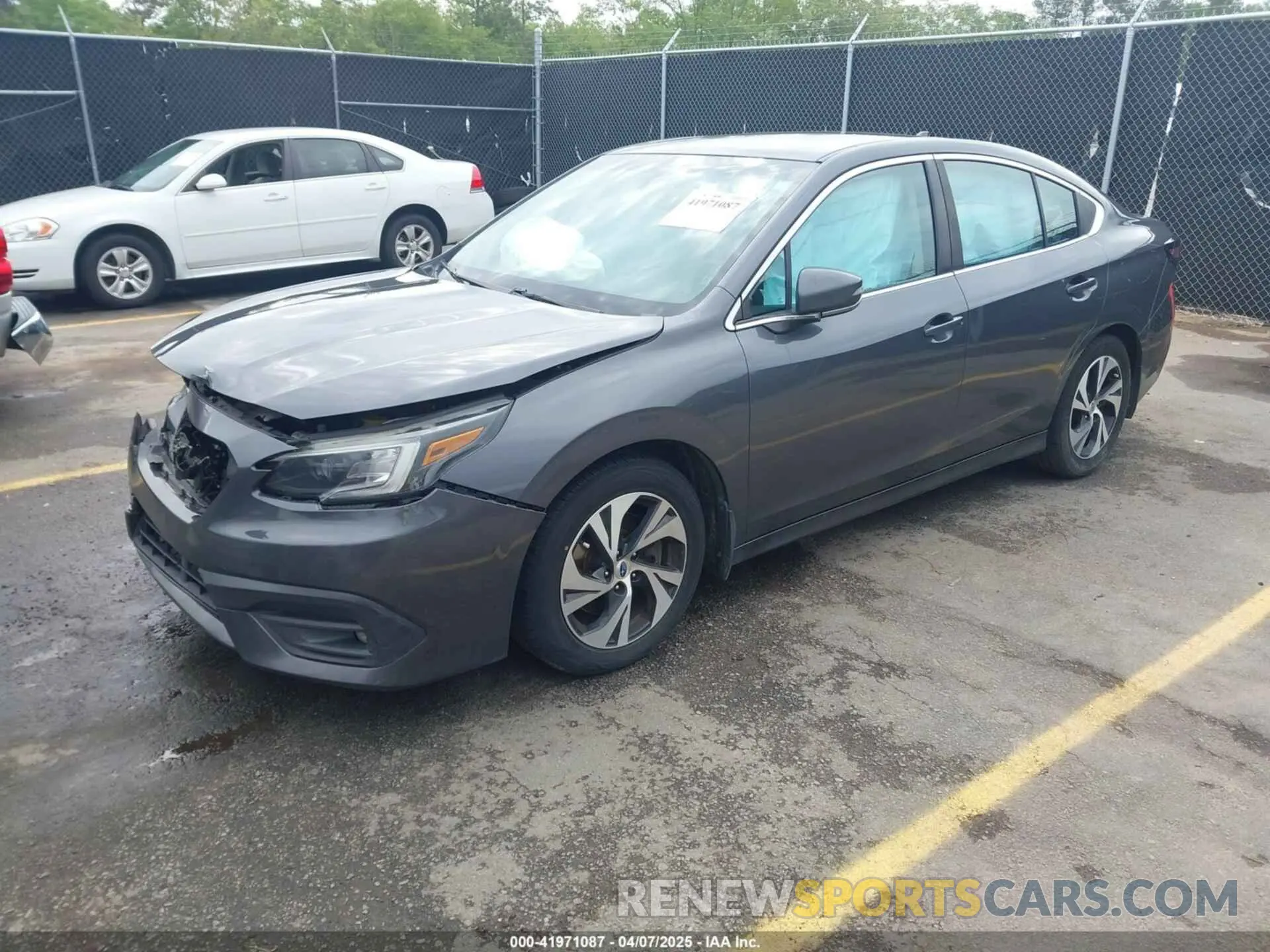 2 fotografías del automóvil dañado 4S3BWAC65L3003816 SUBARU LEGACY 2020
