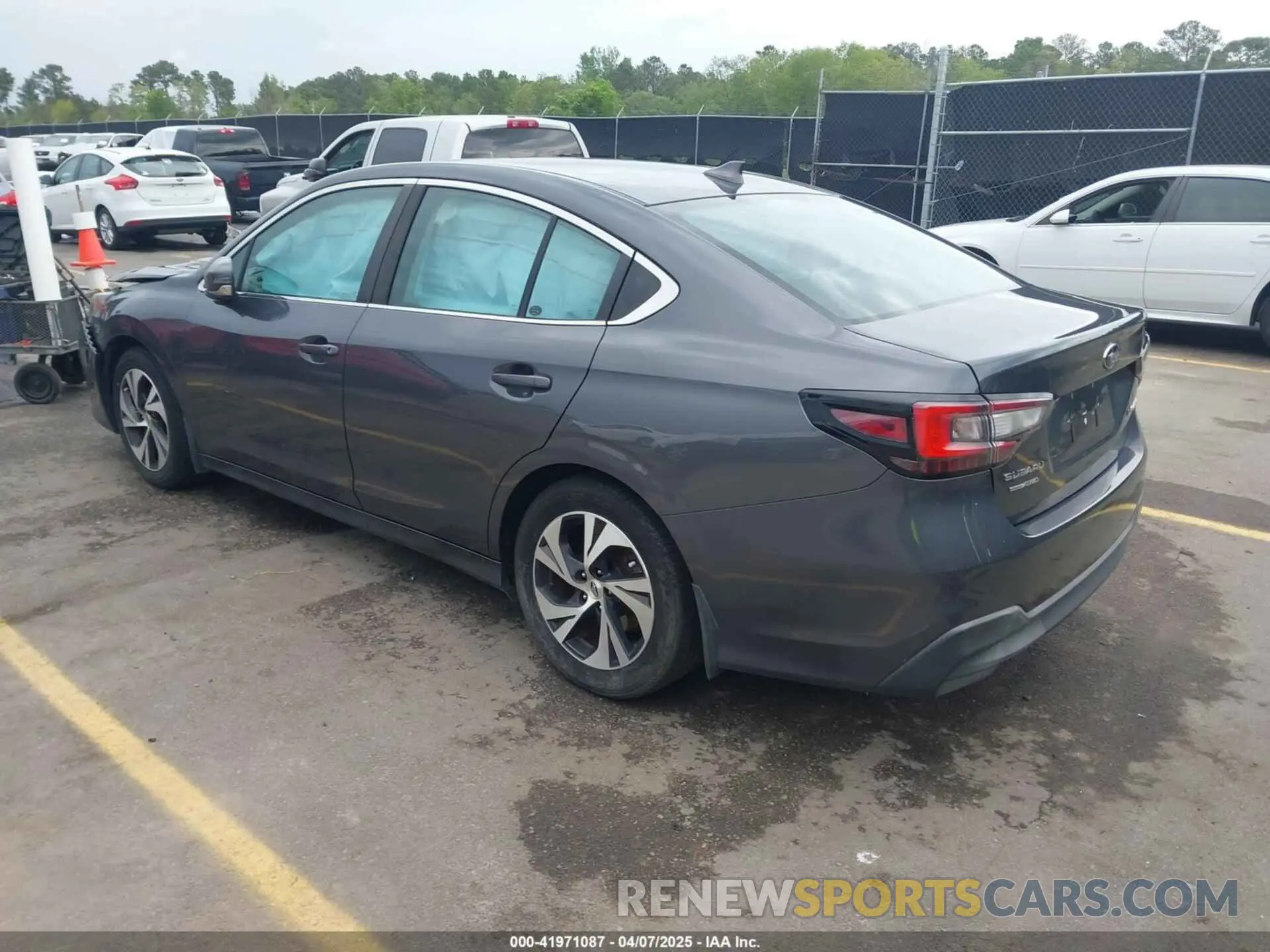 3 fotografías del automóvil dañado 4S3BWAC65L3003816 SUBARU LEGACY 2020