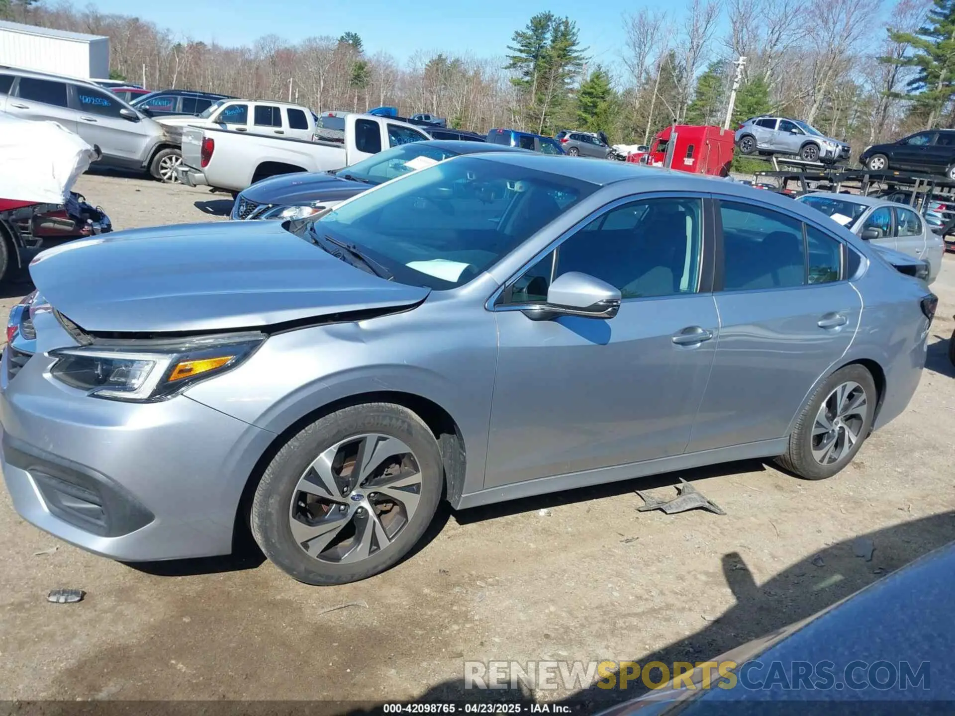 14 fotografías del automóvil dañado 4S3BWAC67L3005700 SUBARU LEGACY 2020