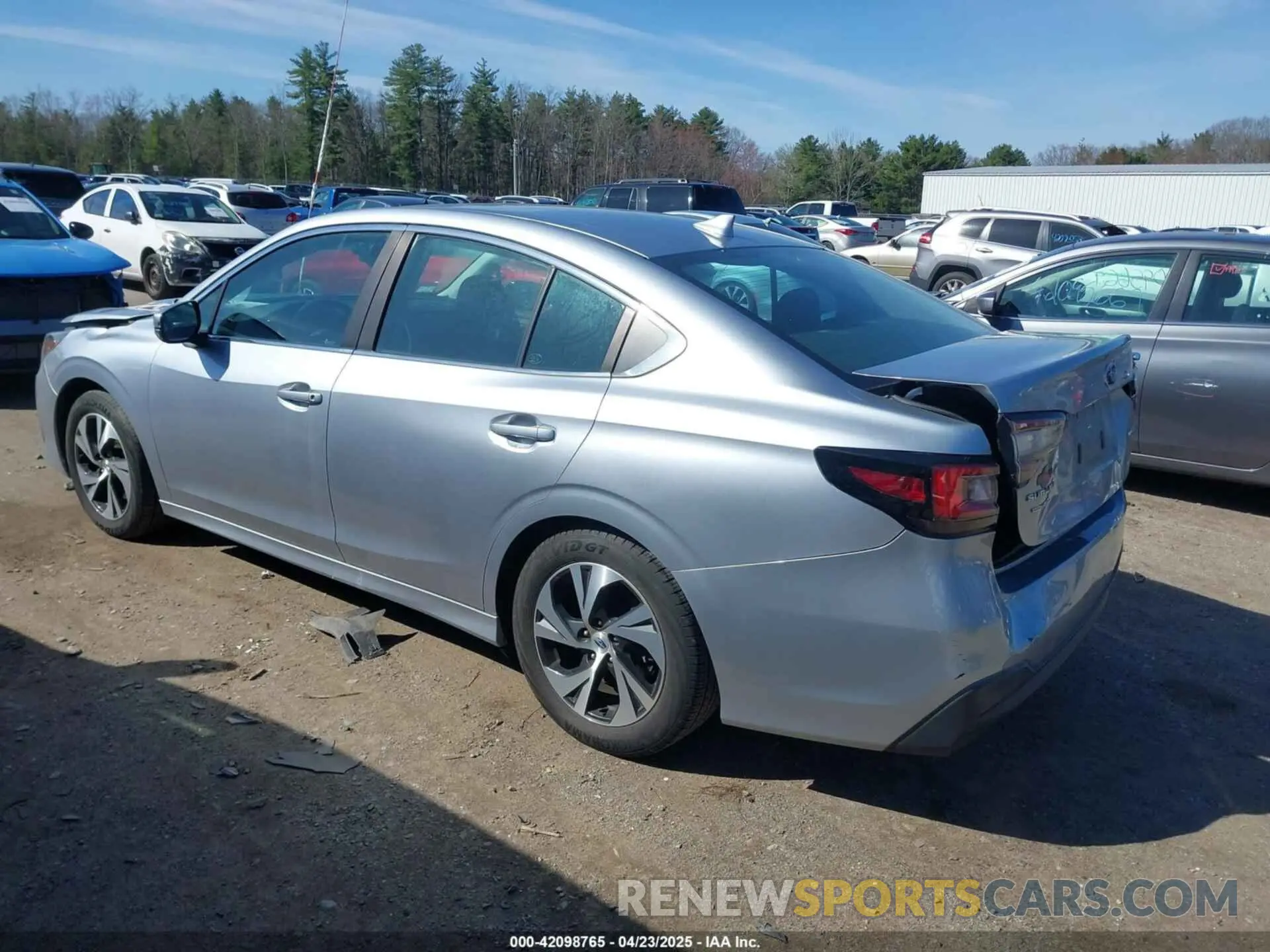 3 fotografías del automóvil dañado 4S3BWAC67L3005700 SUBARU LEGACY 2020