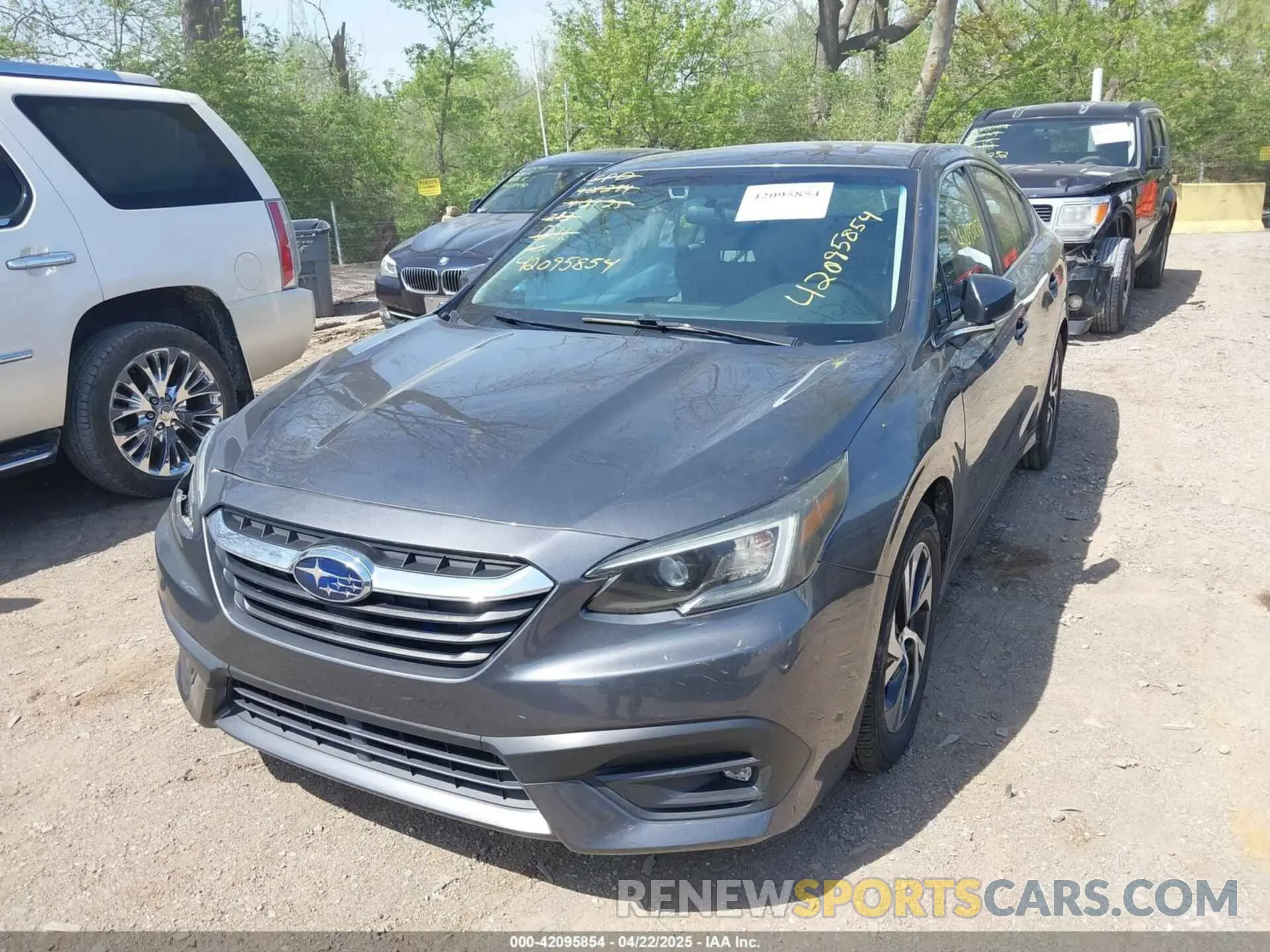 2 fotografías del automóvil dañado 4S3BWAC6XL3007022 SUBARU LEGACY 2020