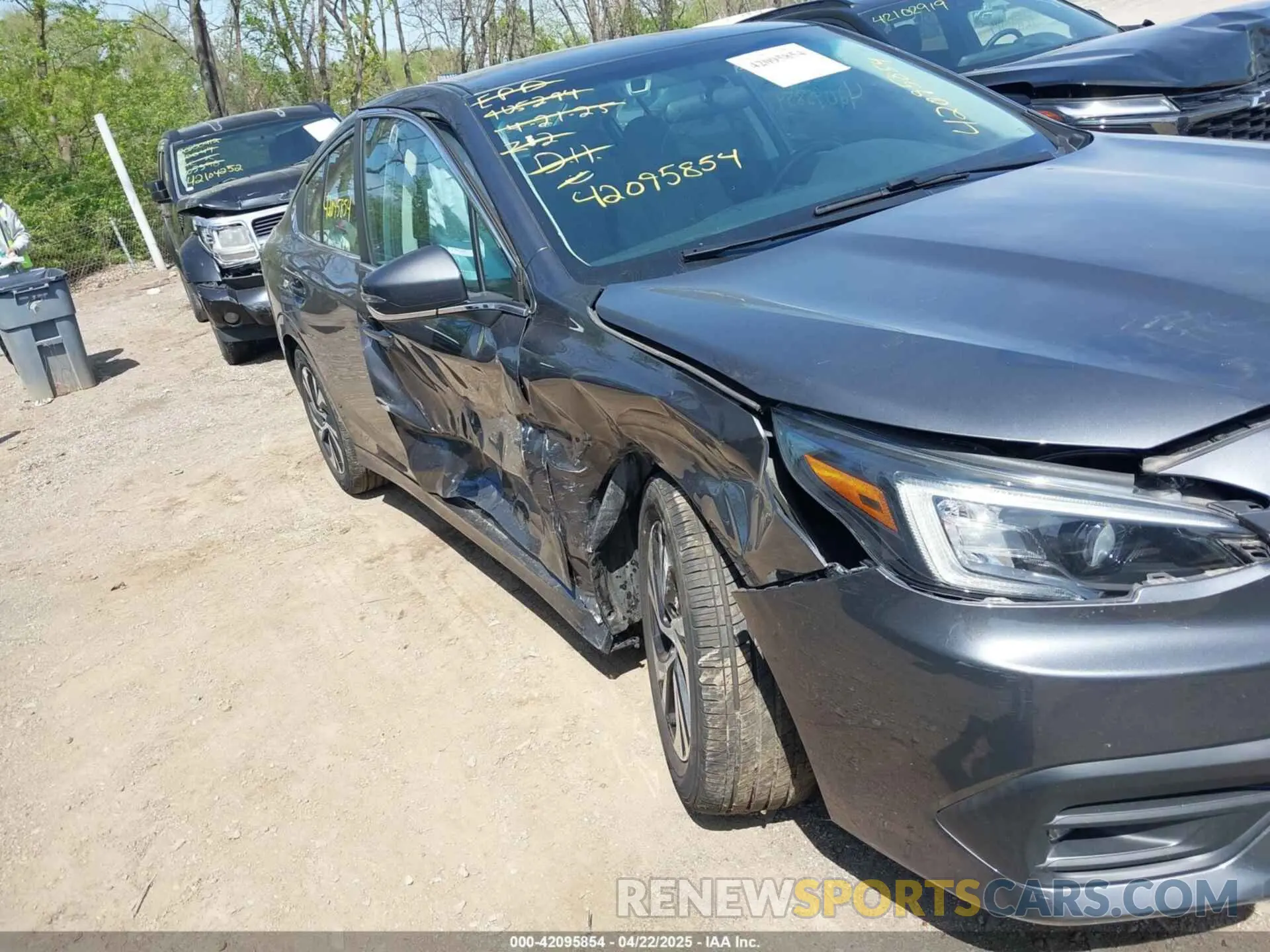6 fotografías del automóvil dañado 4S3BWAC6XL3007022 SUBARU LEGACY 2020