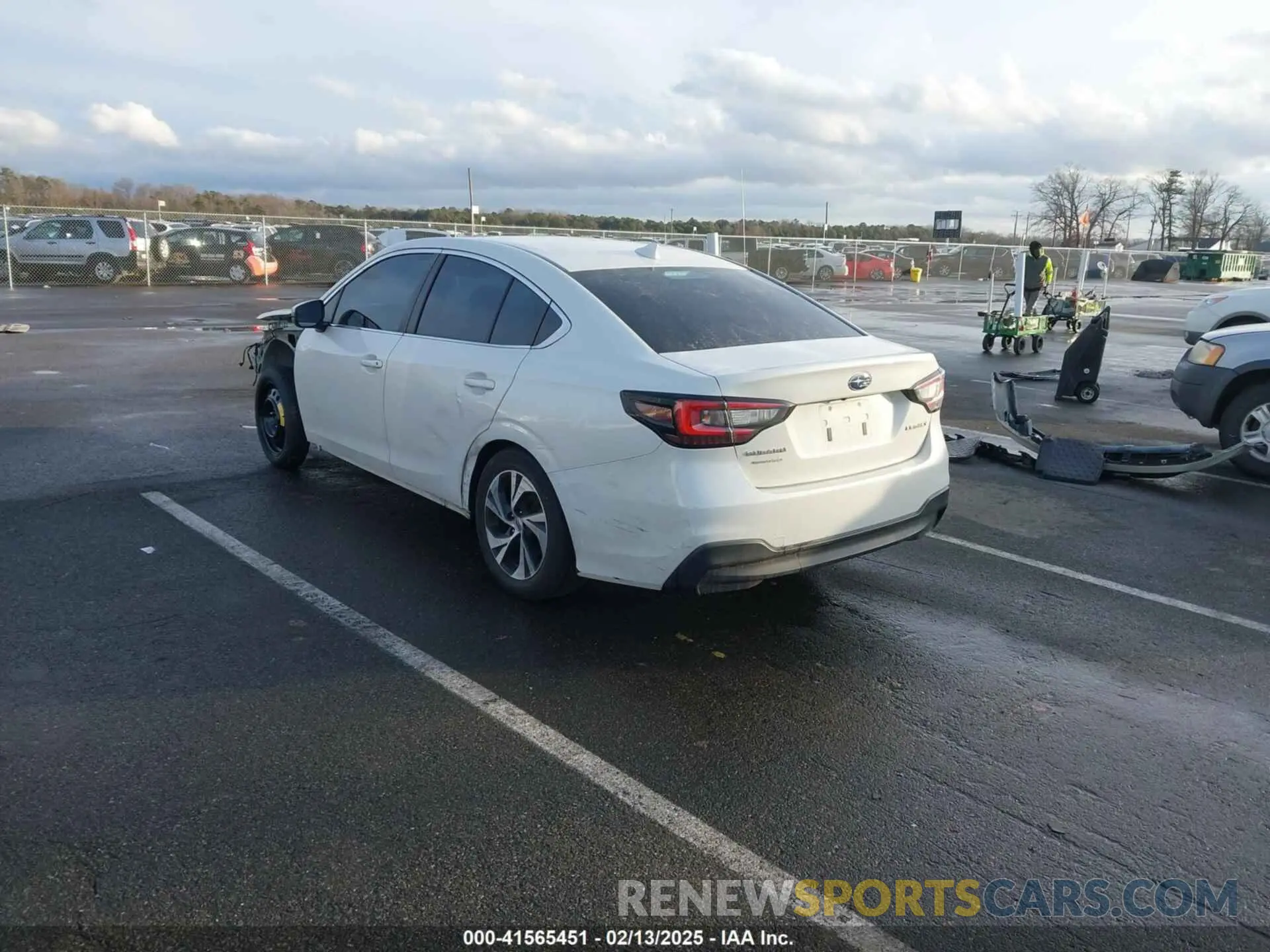 3 fotografías del automóvil dañado 4S3BWAE67L3034241 SUBARU LEGACY 2020