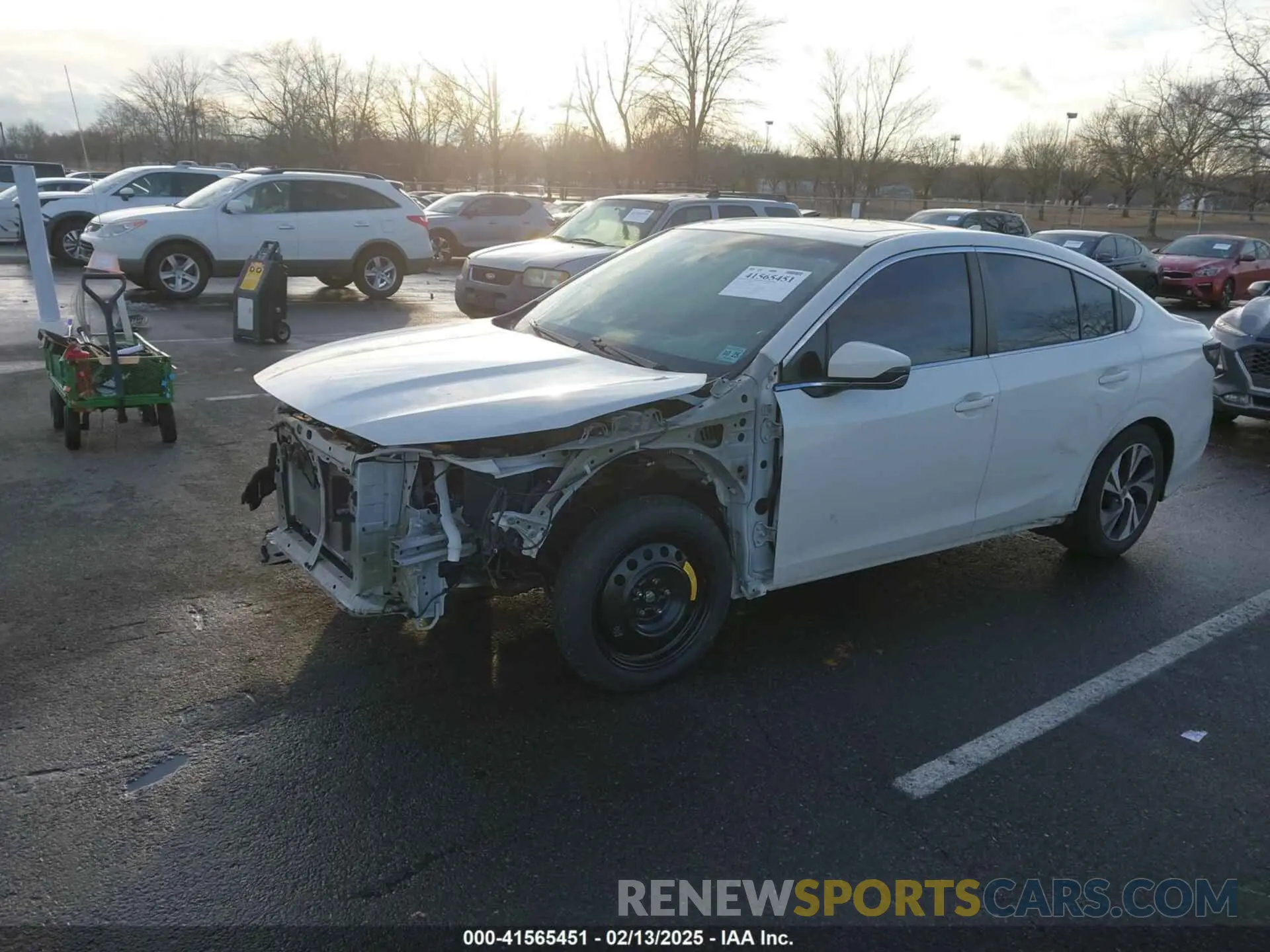 6 fotografías del automóvil dañado 4S3BWAE67L3034241 SUBARU LEGACY 2020