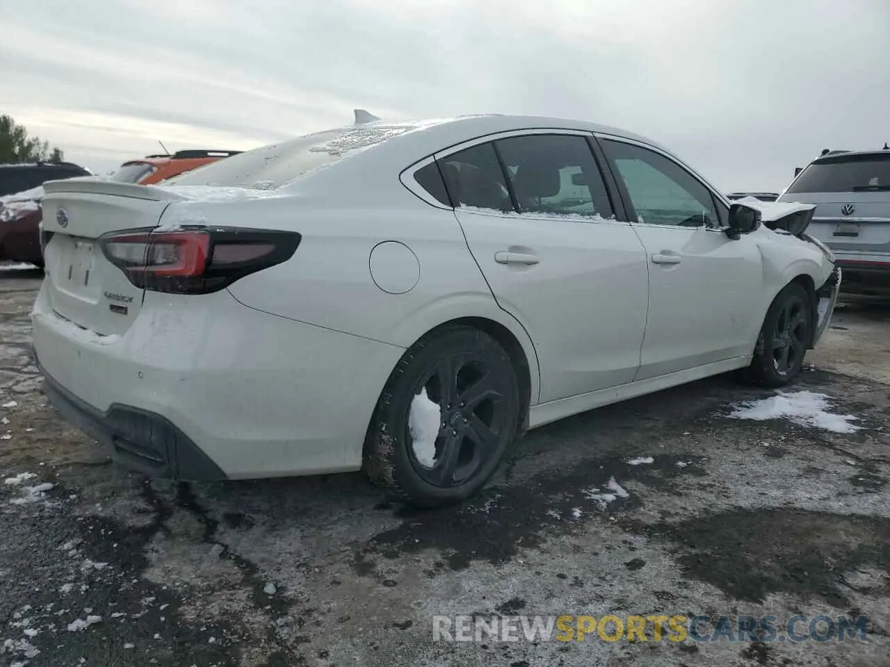 3 fotografías del automóvil dañado 4S3BWAG61L3023197 SUBARU LEGACY 2020