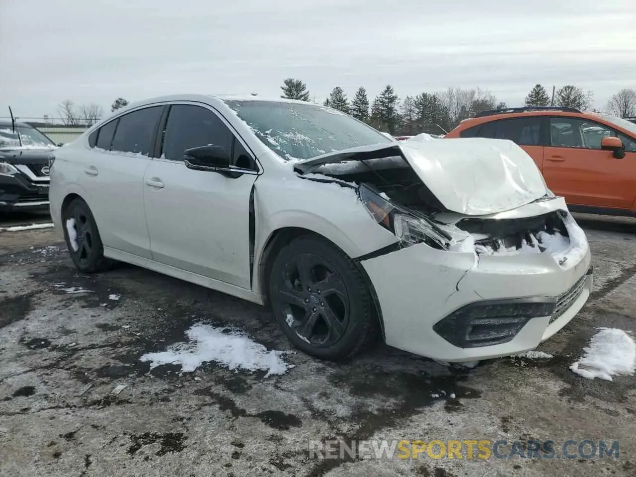4 fotografías del automóvil dañado 4S3BWAG61L3023197 SUBARU LEGACY 2020
