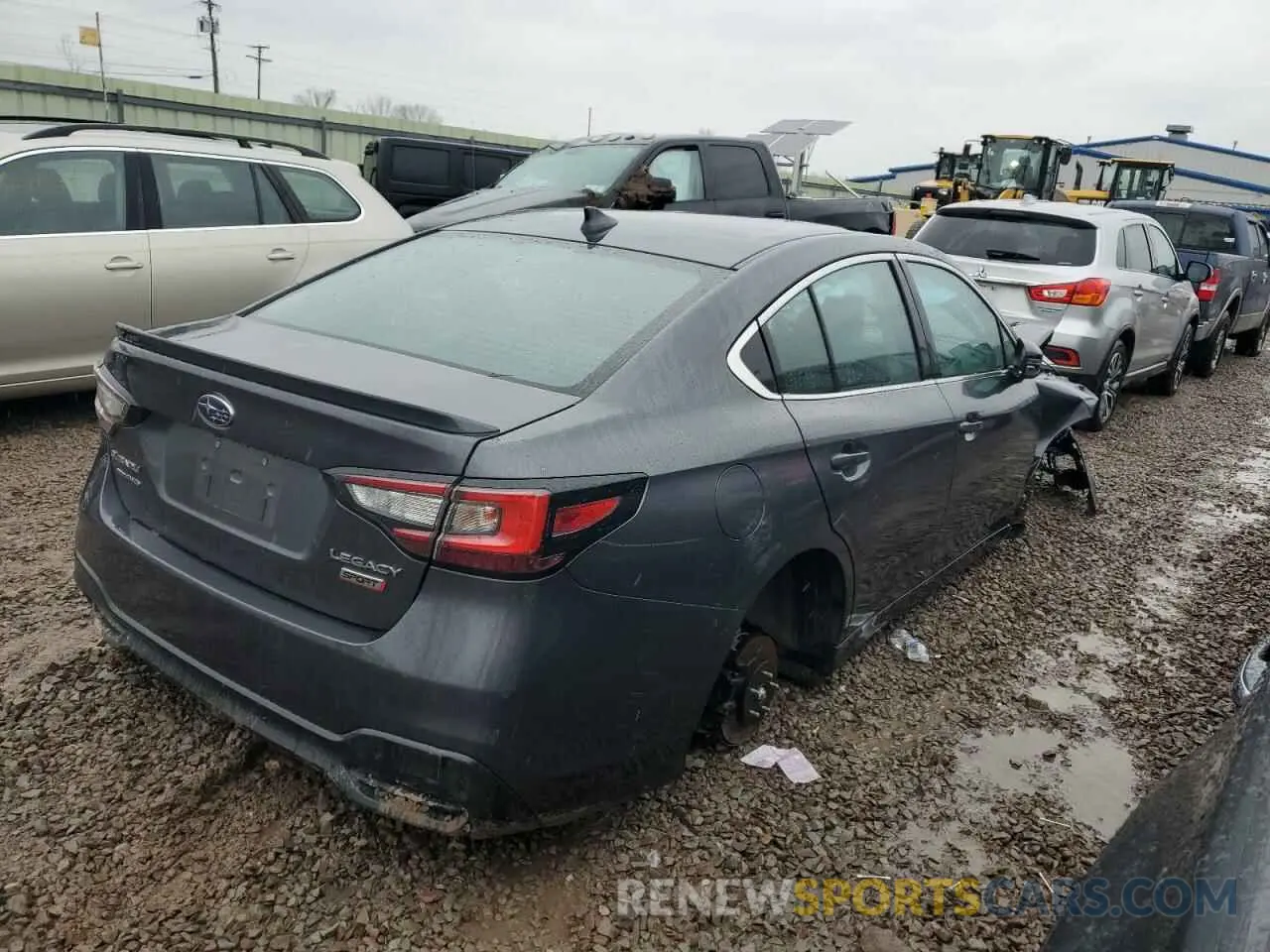 3 fotografías del automóvil dañado 4S3BWAG66L3015886 SUBARU LEGACY 2020
