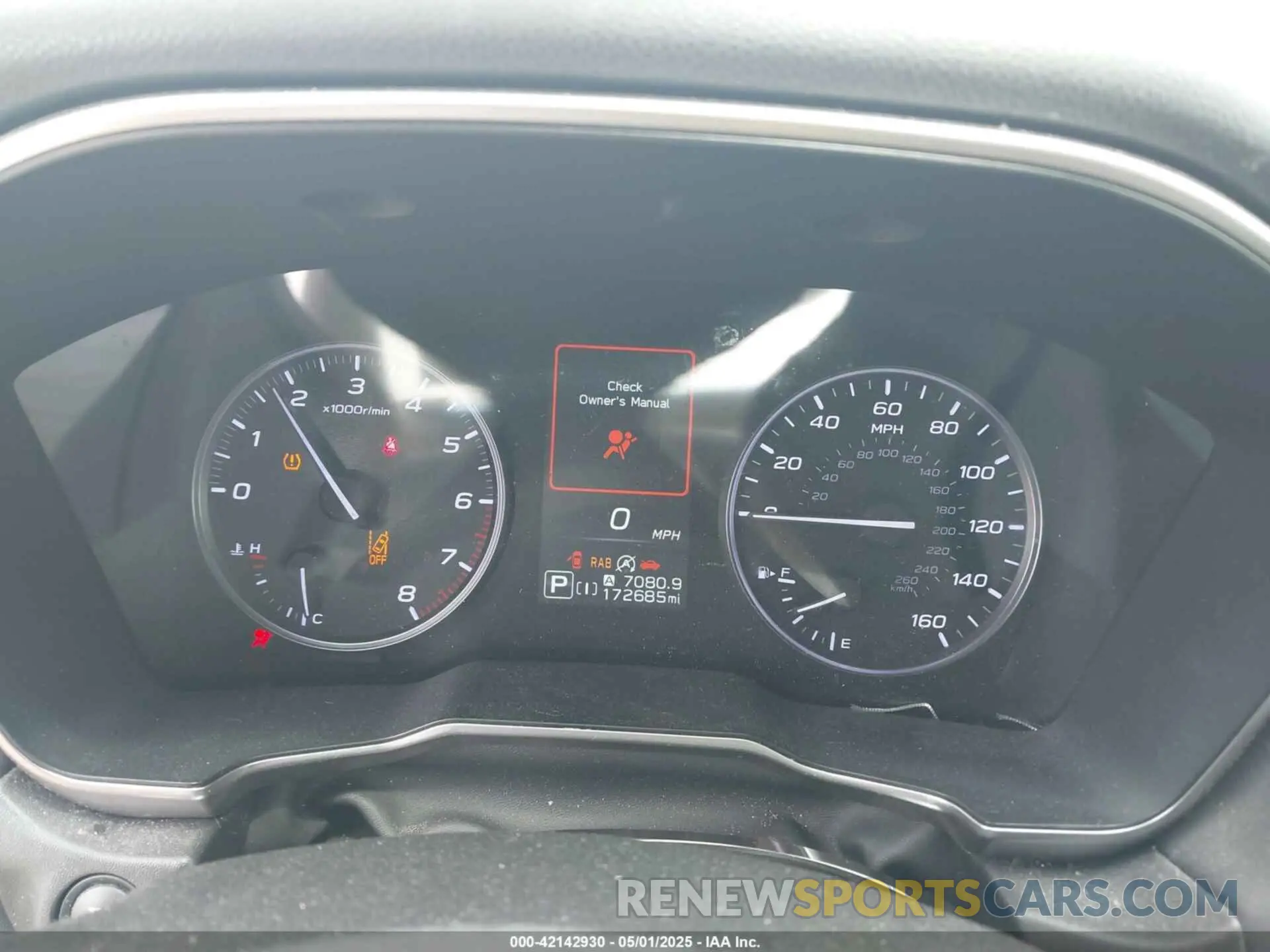 7 fotografías del automóvil dañado 4S3BWAG68L3022998 SUBARU LEGACY 2020
