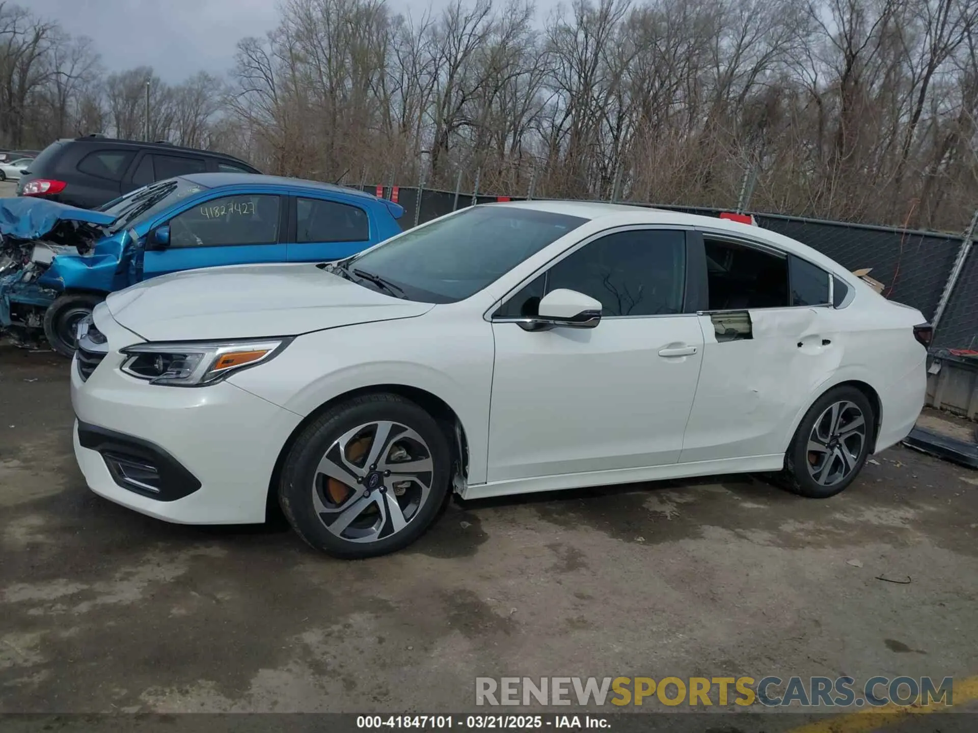 15 fotografías del automóvil dañado 4S3BWAL61L3003411 SUBARU LEGACY 2020