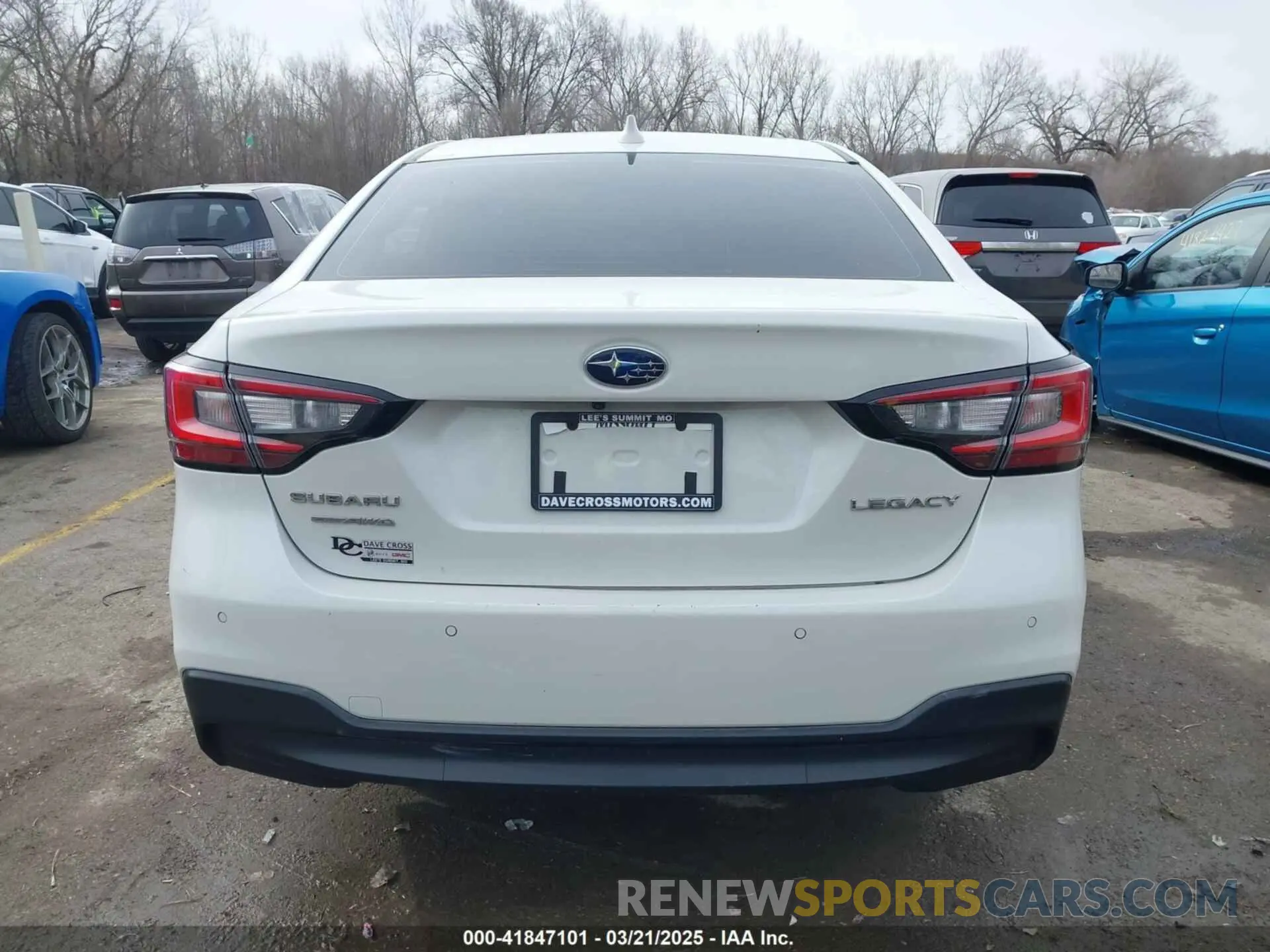 17 fotografías del automóvil dañado 4S3BWAL61L3003411 SUBARU LEGACY 2020