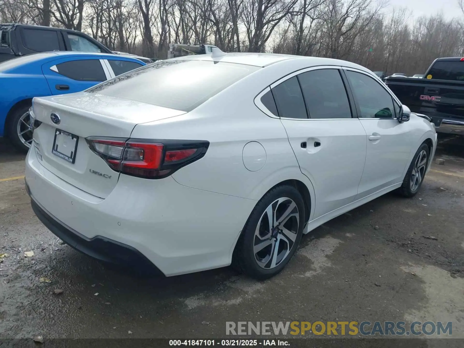 4 fotografías del automóvil dañado 4S3BWAL61L3003411 SUBARU LEGACY 2020