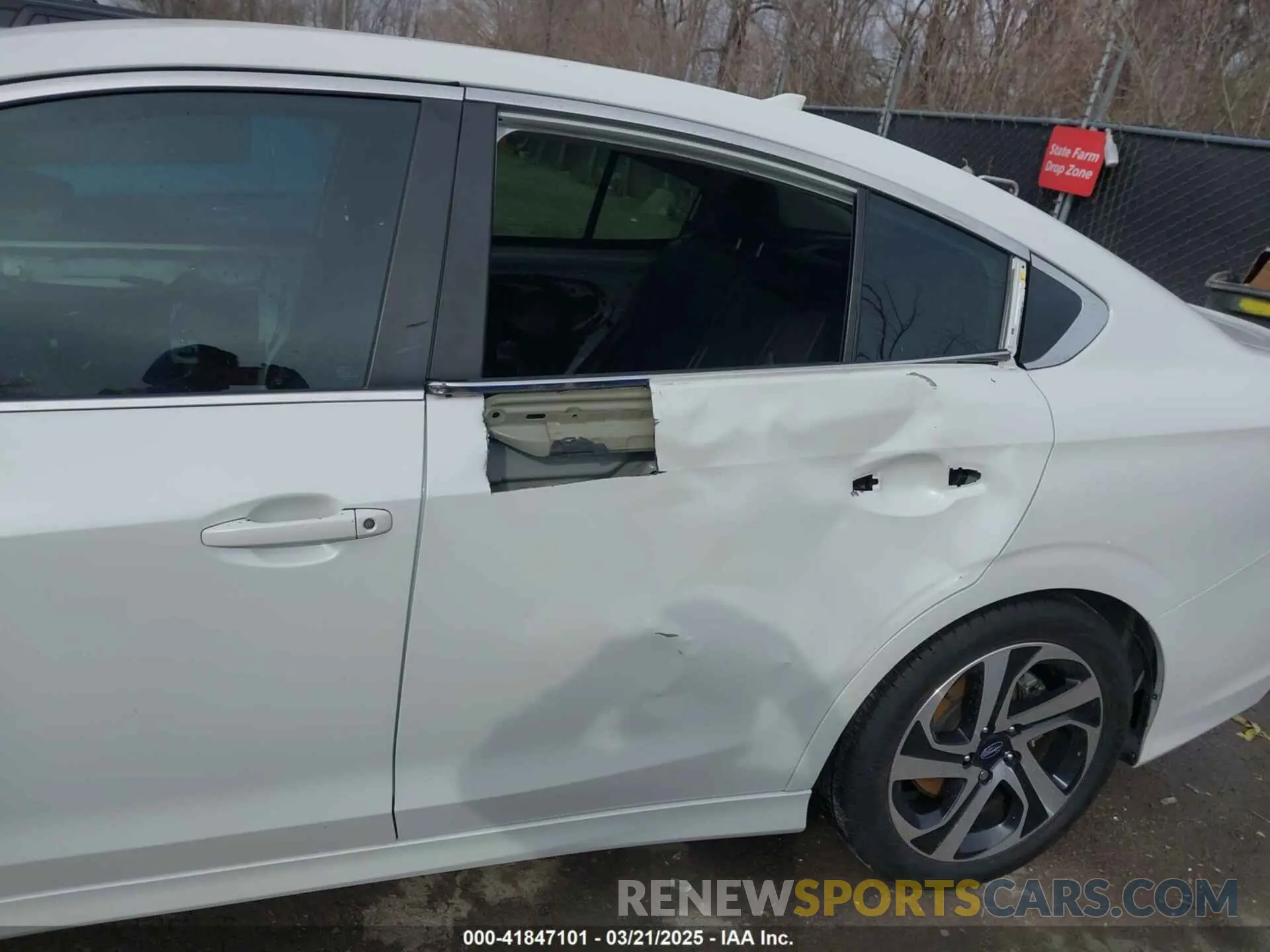 6 fotografías del automóvil dañado 4S3BWAL61L3003411 SUBARU LEGACY 2020