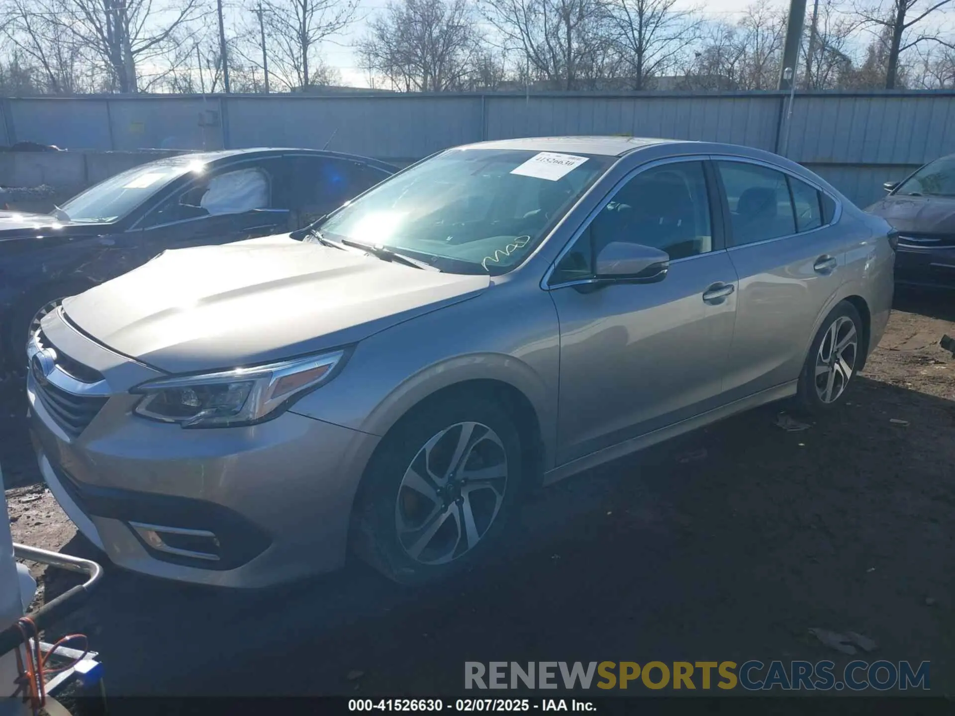 2 fotografías del automóvil dañado 4S3BWAL69L3032686 SUBARU LEGACY 2020